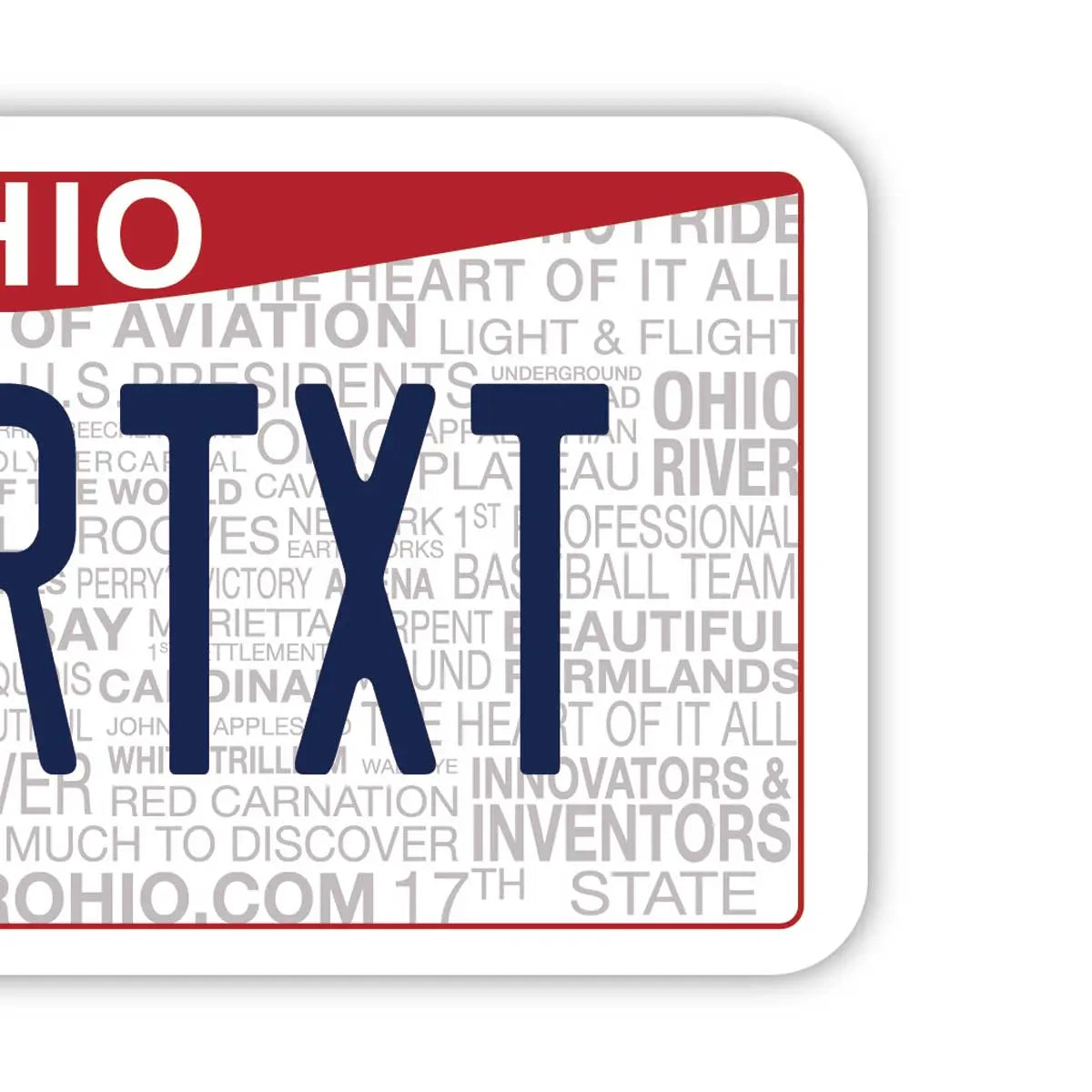 [Luggage Tag] Ohio 2013 / Original American License Plate Shape, Stylish, Anti-Loss Tag