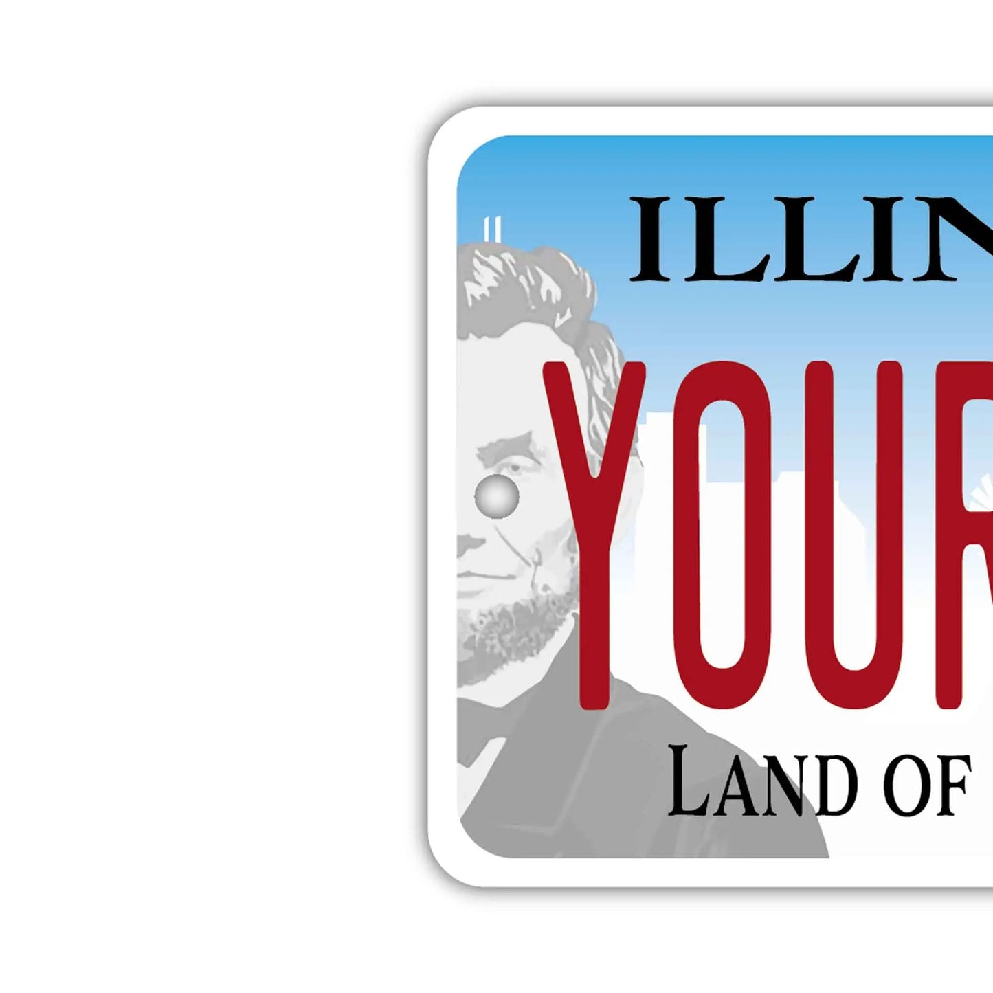 [Mirror Tag] Illinois 2017/Original American License Plate Air Freshener