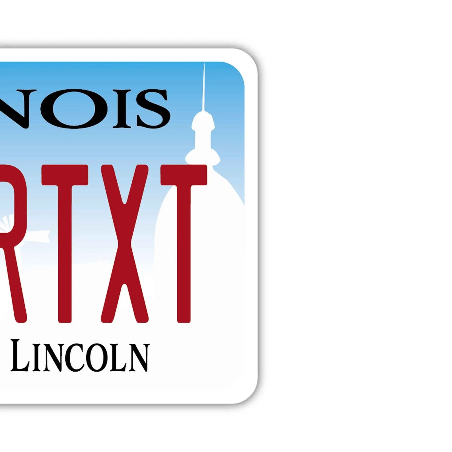 [Mirror Tag] Illinois 2017/Original American License Plate Air Freshener