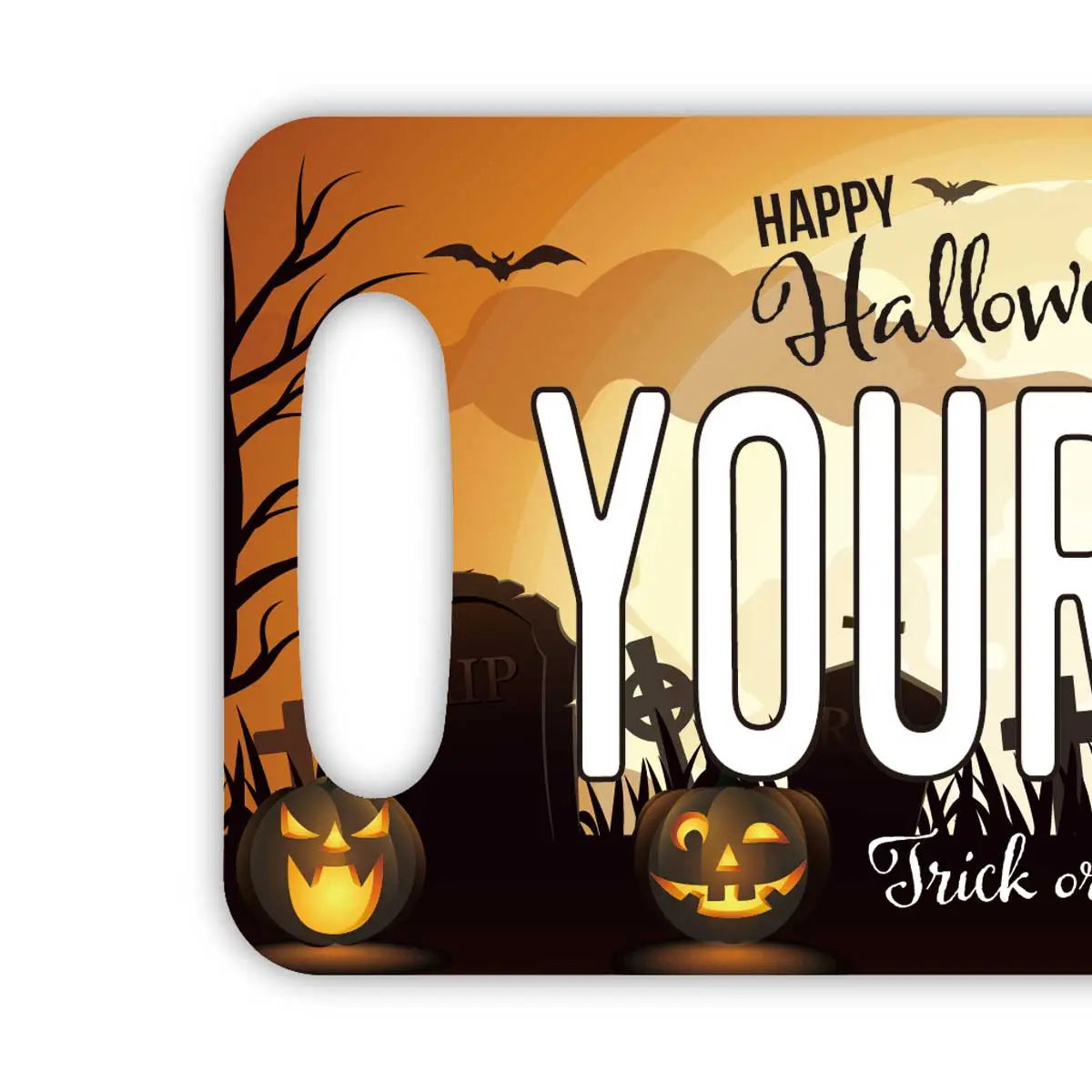 [Luggage Tag] Halloween 2021 / Original American License Plate Shape, Stylish, Anti-Loss Tag
