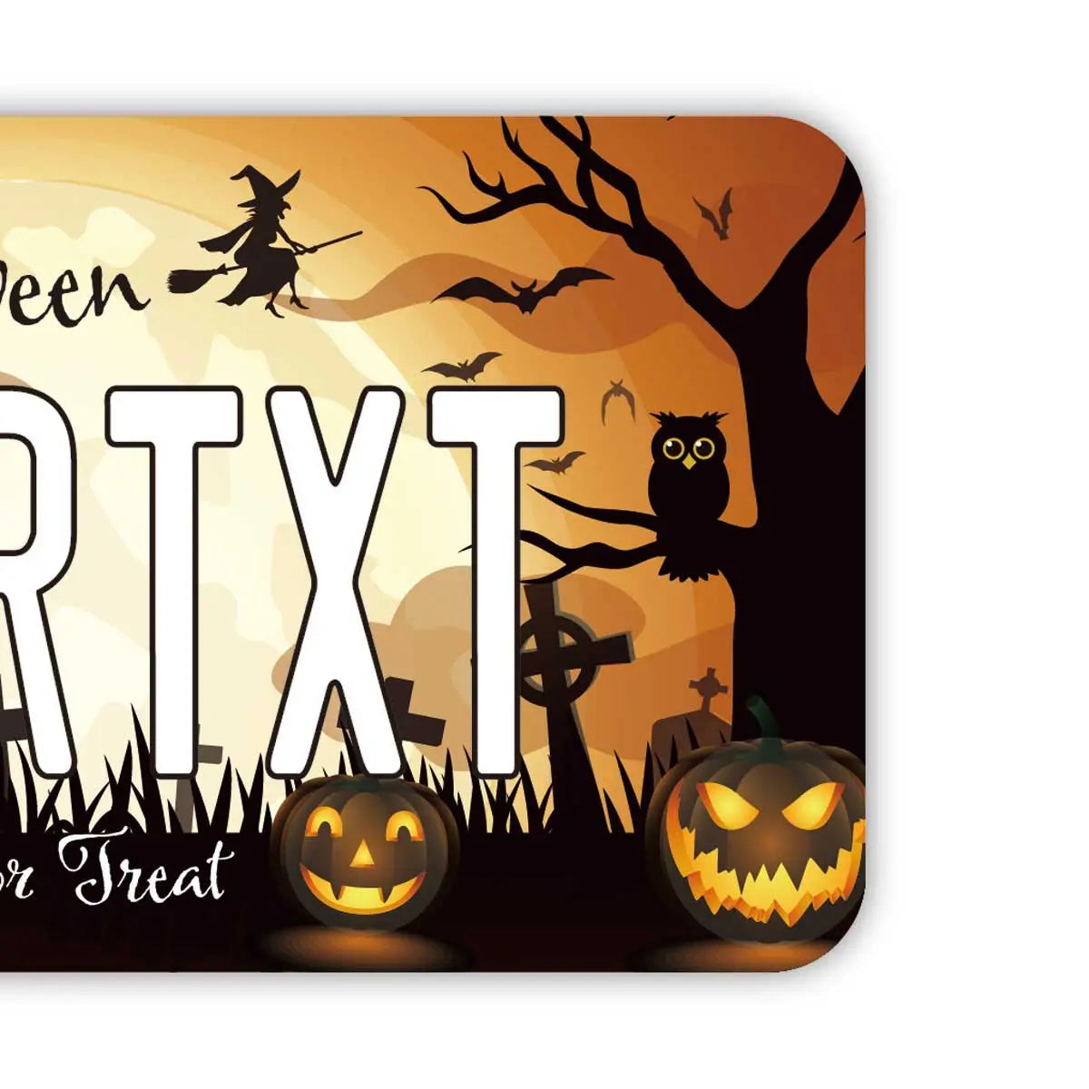 [Luggage Tag] Halloween 2021 / Original American License Plate Shape, Stylish, Anti-Loss Tag