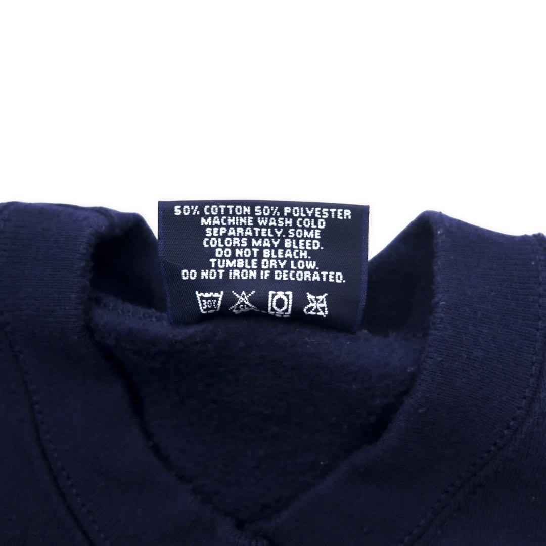 JAN SPORT USA製 90年代 カレッジプリント スウェット XL ネイビー コットン 裏起毛 Penn State Athletics フットボール NITTANY LIONS