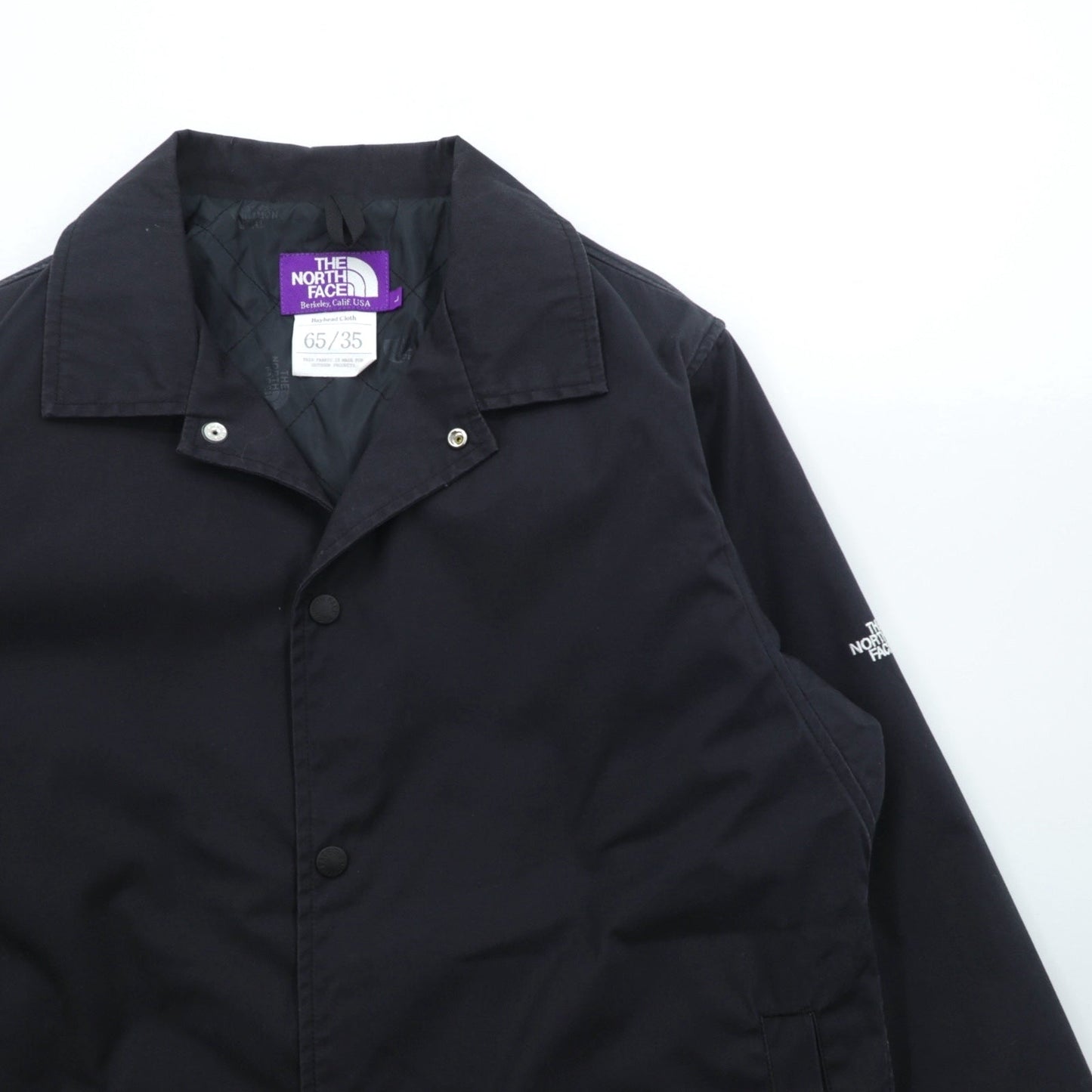 THE NORTH FACE PURPLE LABEL プリマロフト PRIMALOFT 中綿 コーチジャケット L ブラック  65/35クロス NY2755N