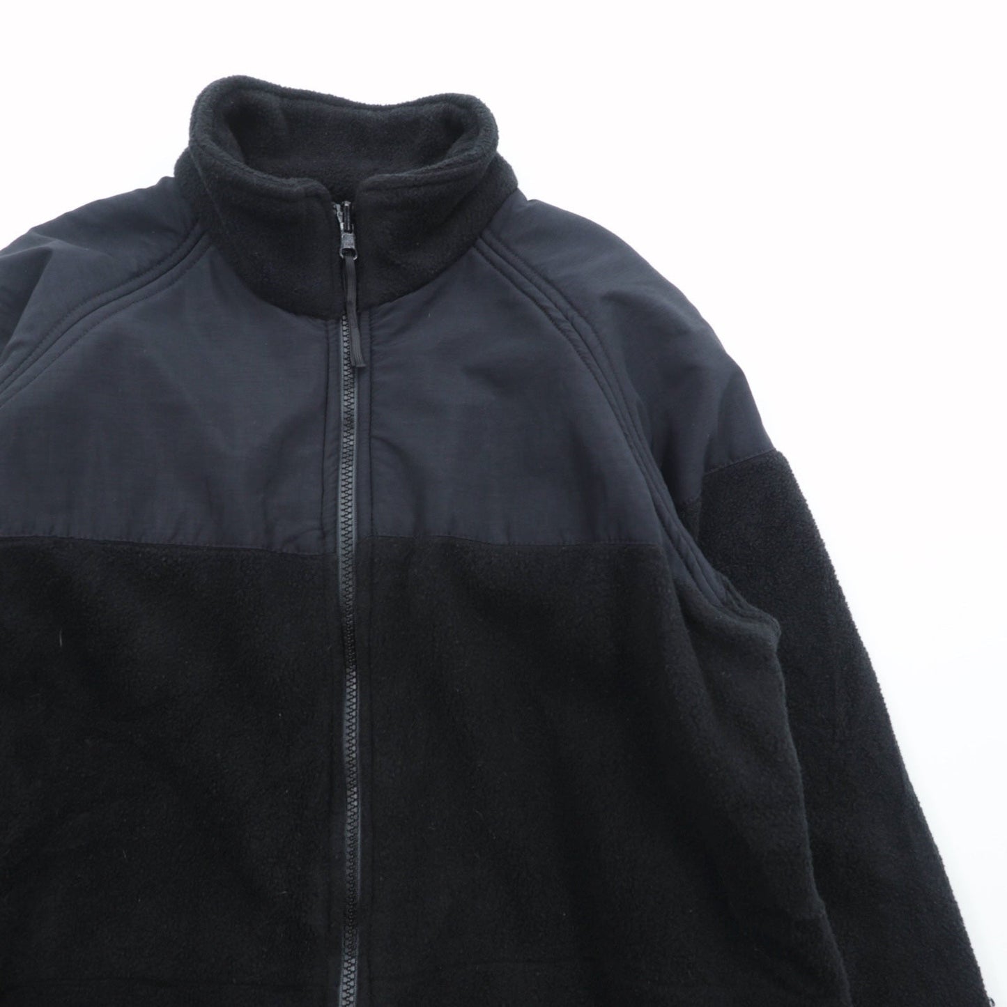 US NAVY 米軍 ECWCS GEN2 ポーラテック POLARTEC LEVEL-3 フリースジャケット L ブラック ナイロン切替 8415-01-539-4049