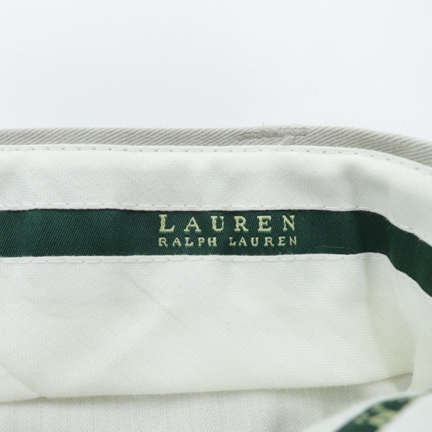 LAUREN RALPH LAUREN 90年代 2タック ワイド チノパンツ スラックス L ベージュ ダブルカフス