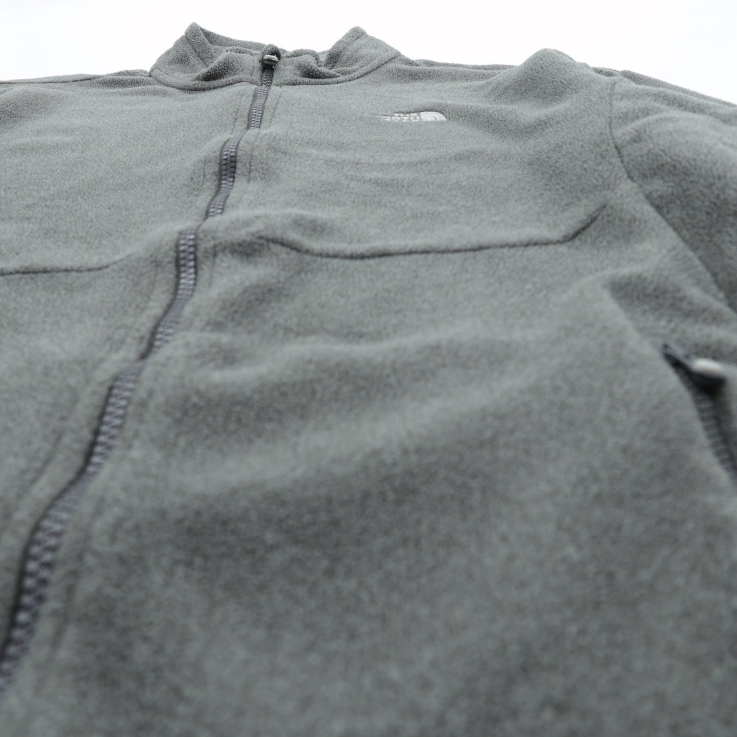 THE NORTH FACE ポーラテック POLARTEC フルジップ フリースジャケット L グレー AVZE US規格