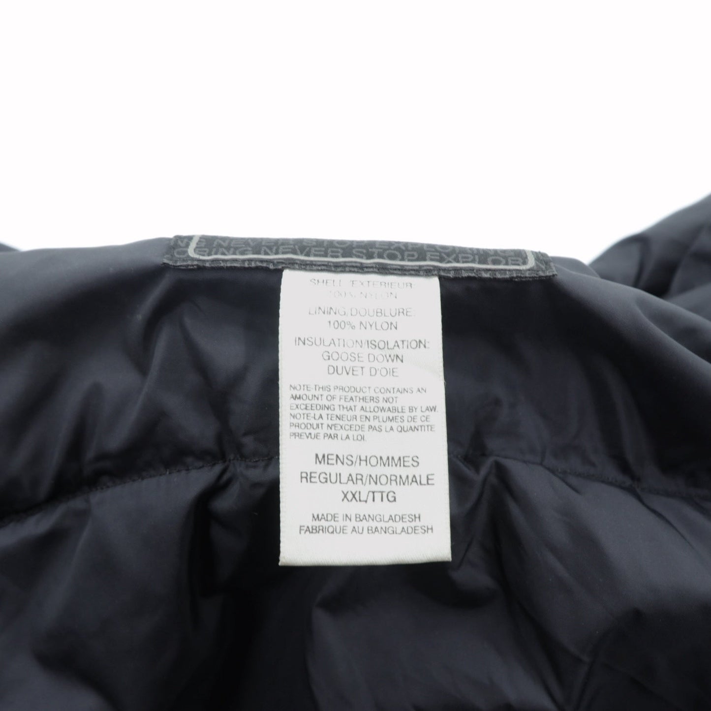 THE NORTH FACE 90年代 600フィルパワー ヌプシ ダウンジャケット 2XL ドローコード ブラック スタンドカラー