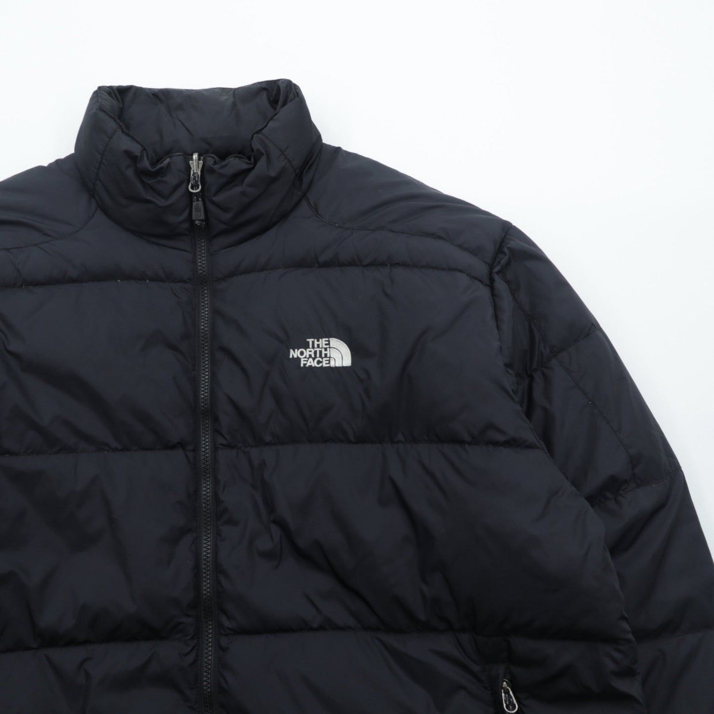 THE NORTH FACE 90年代 600フィルパワー ヌプシ ダウンジャケット 2XL ドローコード ブラック スタンドカラー