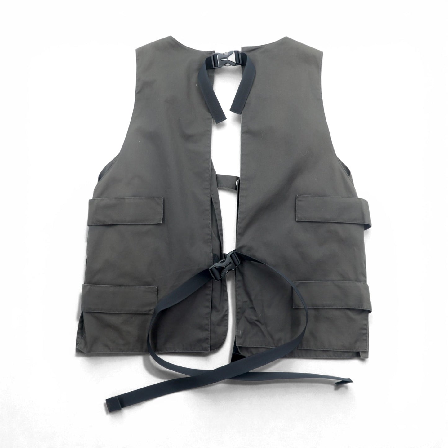 meanswhile ユーティリティベスト High Density Gabardine Split Vest FREE グレー MW-JKT21108 日本製