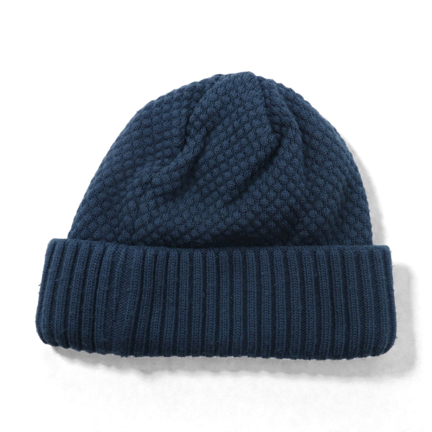 JieDa × override 日本製 ビーニー ニット帽 ネイビー アクリル BIG KNIT CAP youth 833790904
