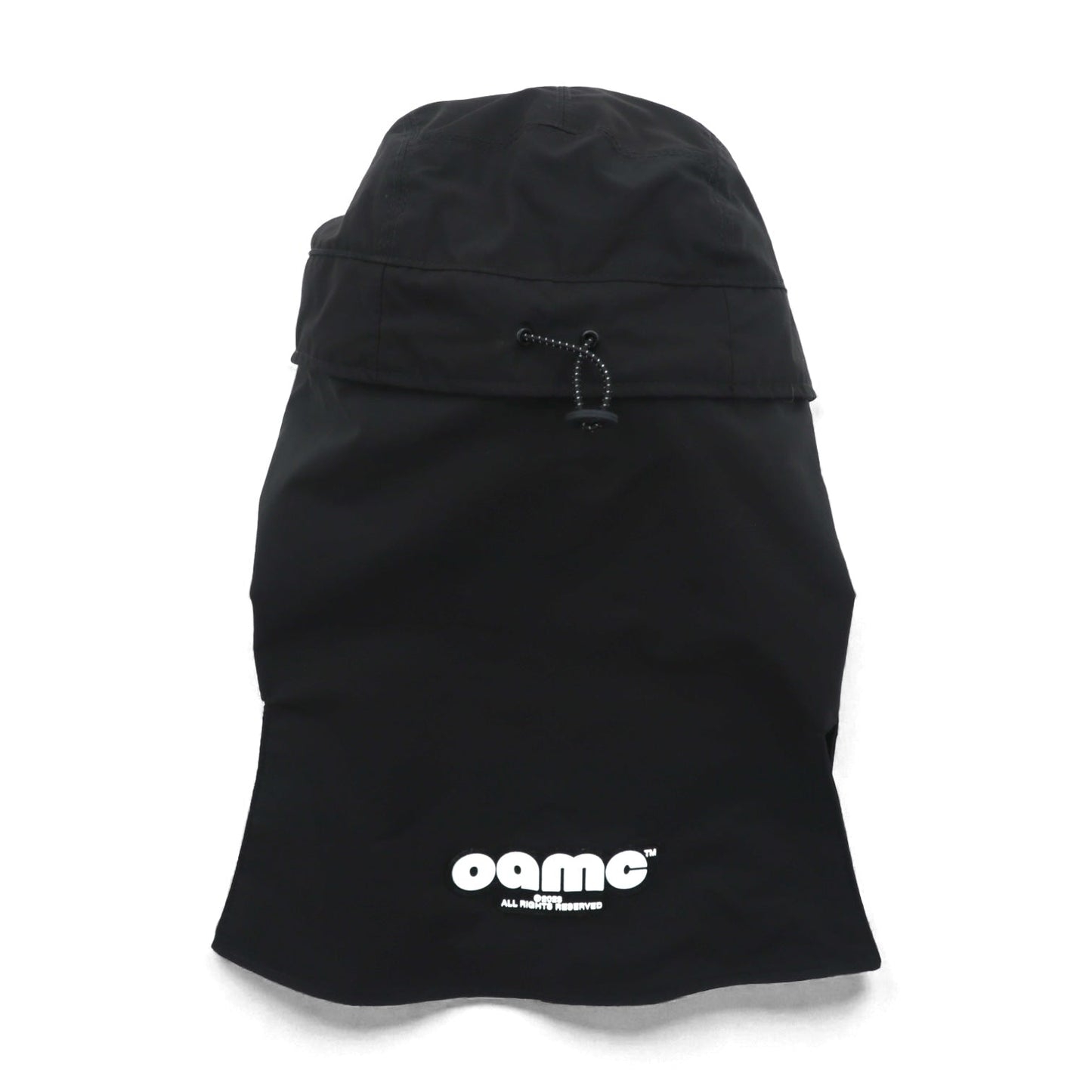 OAMC 2WAY キャップ VEILED CAP バラクラバ ブラック サンシェード 着脱可 ドローコード 23A28OAB17 TESBA032 イタリア製