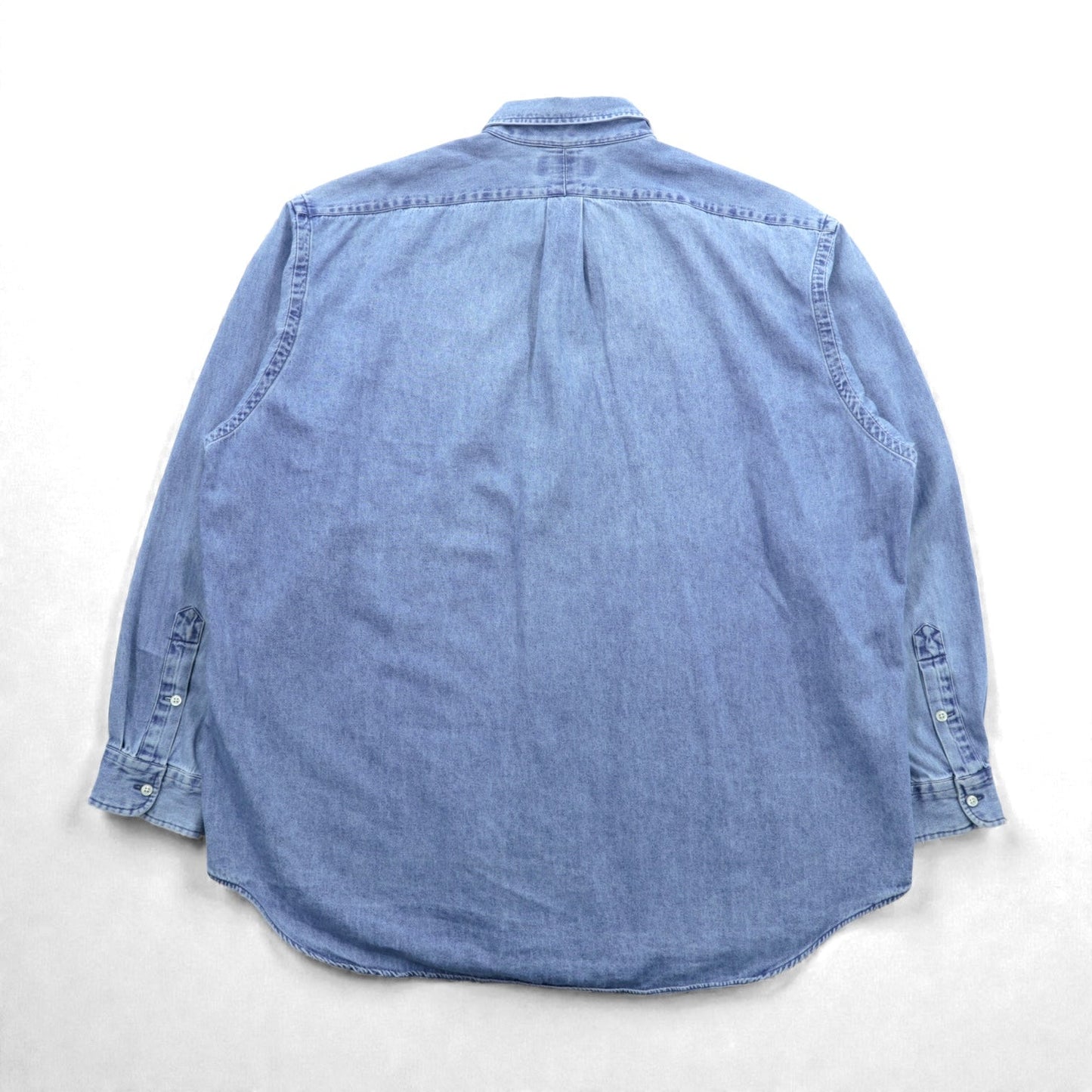 Ralph Lauren 90年代 ボタンダウン デニムシャツ 2XL インディゴ BLAKE スモールポニー刺繍