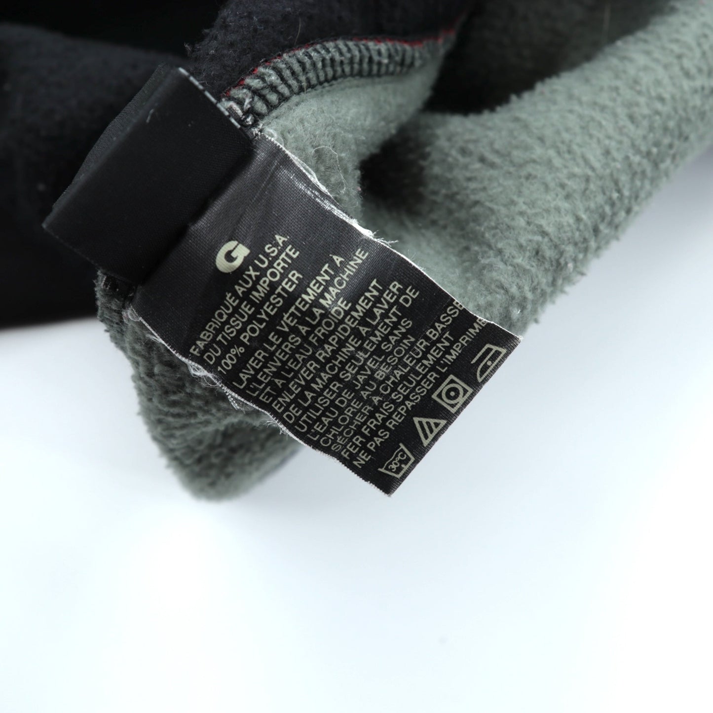 NAUTICA 00年代 USA製 ダブルジップ フリースジャケット L ブラック COMPETITON