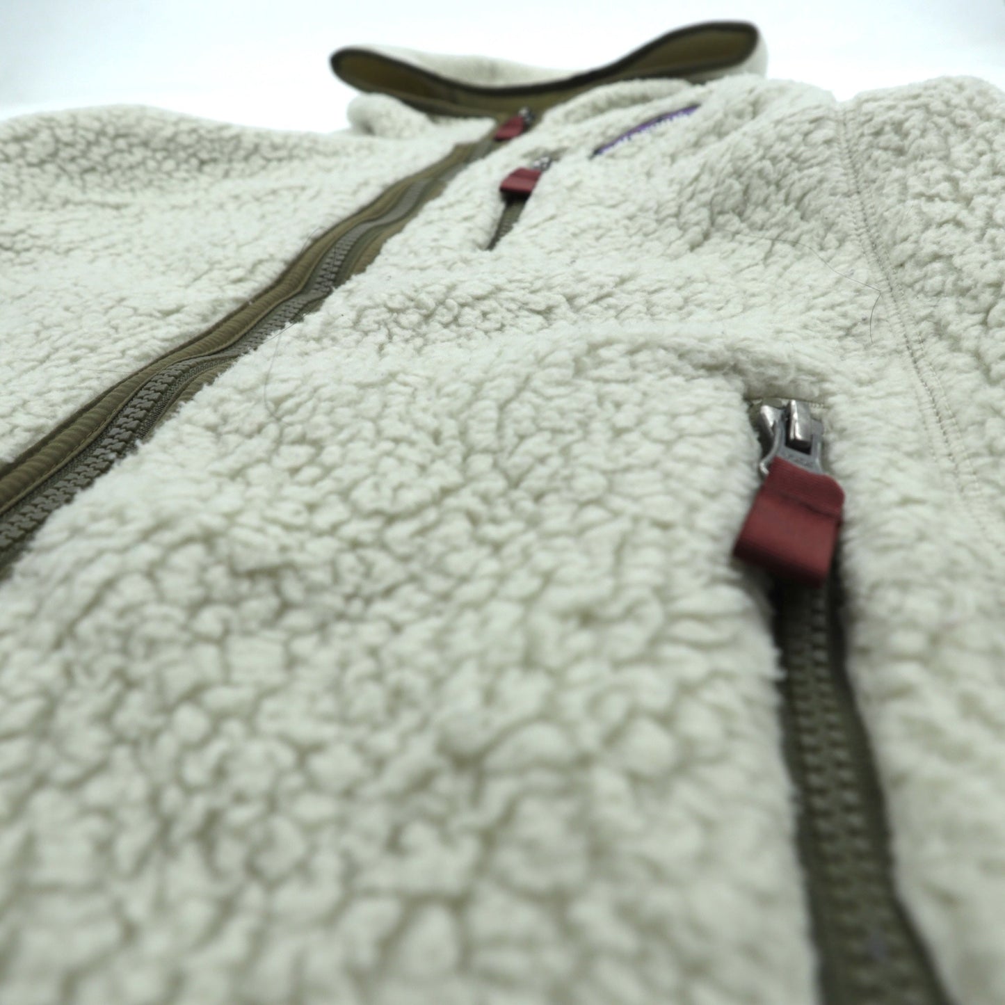 Patagonia レトロ パイル フーディー Retro Pile Hoody ボア フリースジャケット パーカー M ナチュラル 22805