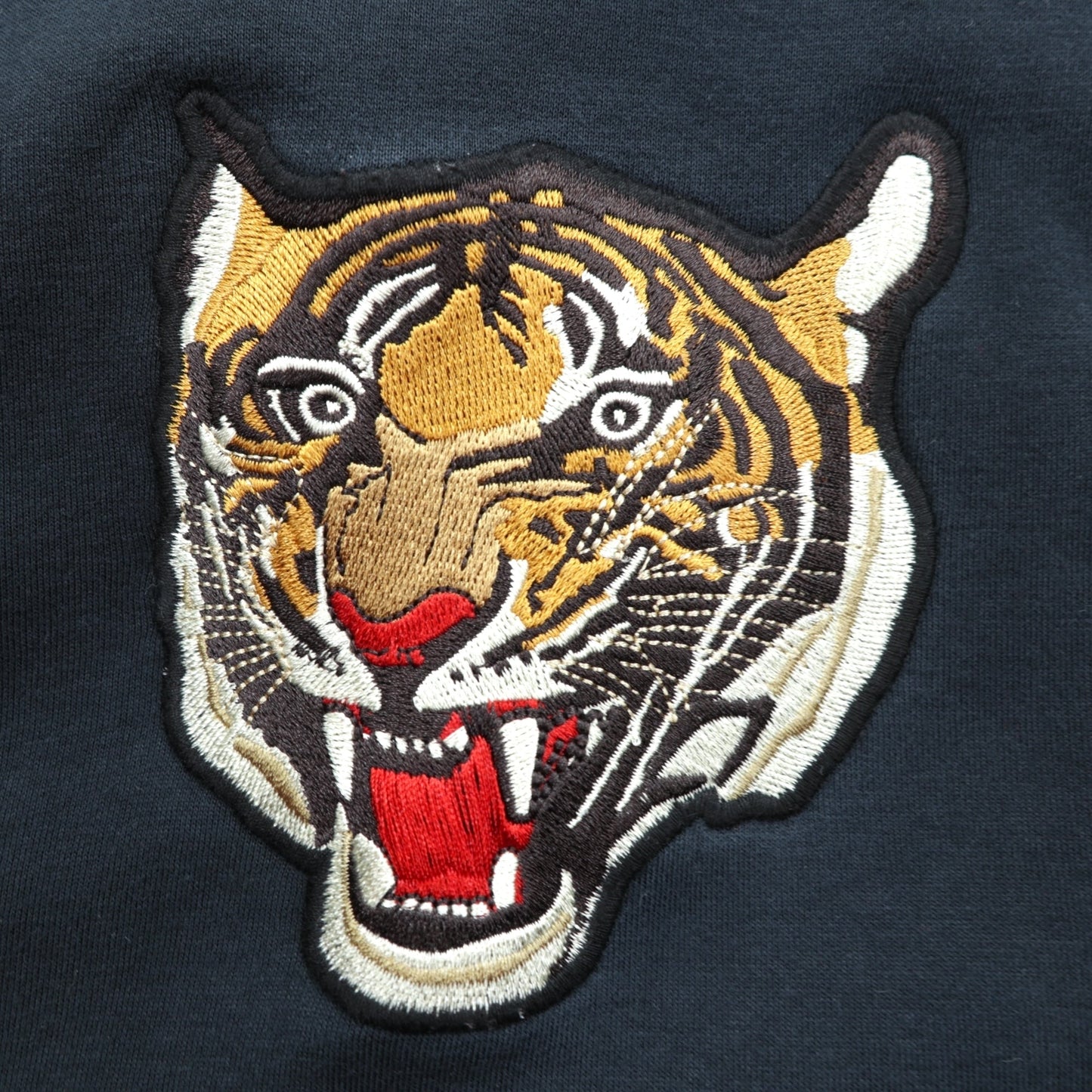 Polo Ralph Lauren スタジャン フルジップ スウェットボンバージャケット 2XL リブライン 虎 刺繍 ワッペン RL NAVAL TIGER PATCH BOMBER JACKET