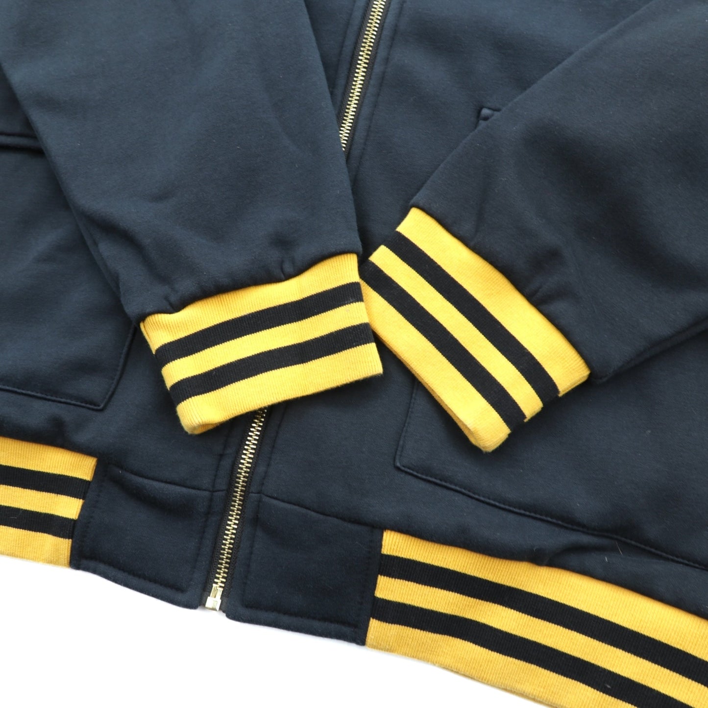 Polo Ralph Lauren スタジャン フルジップ スウェットボンバージャケット 2XL リブライン 虎 刺繍 ワッペン RL NAVAL TIGER PATCH BOMBER JACKET