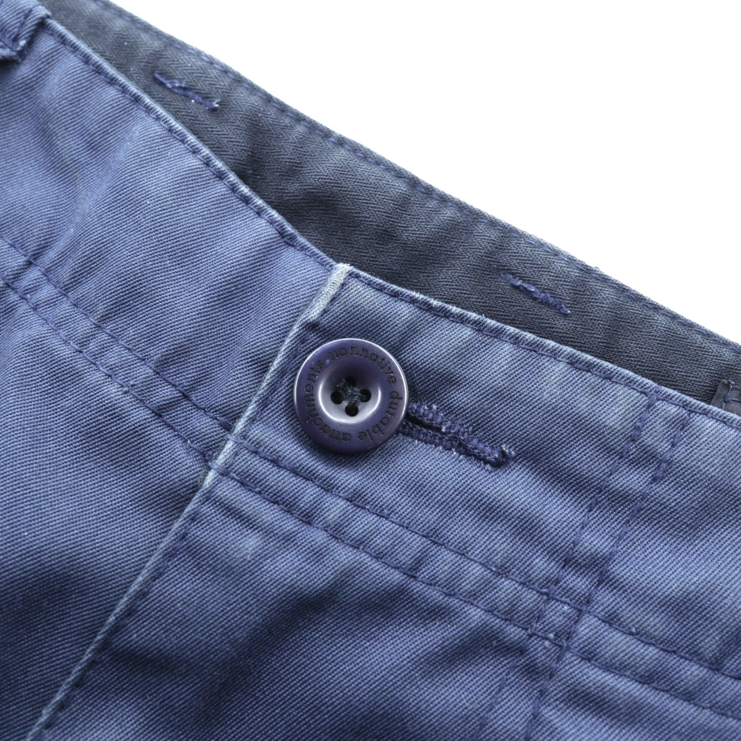 nonnative 日本製 ツイル チノ トラウザーズパンツ ワークパンツ M ネイビー ポリエステル