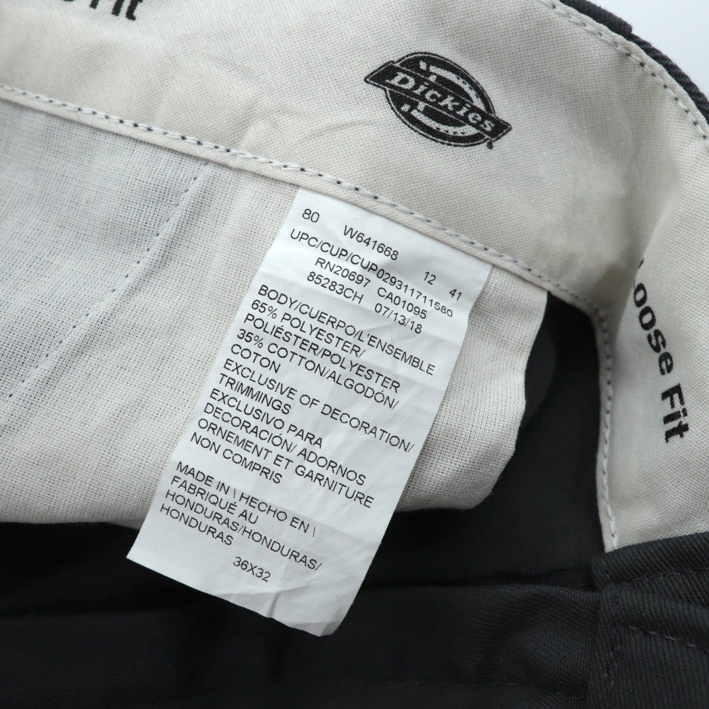 Dickies ルーズフィット ダブルニー チノパンツ ワークパンツ L グレー ワイド Loose Fit 85283