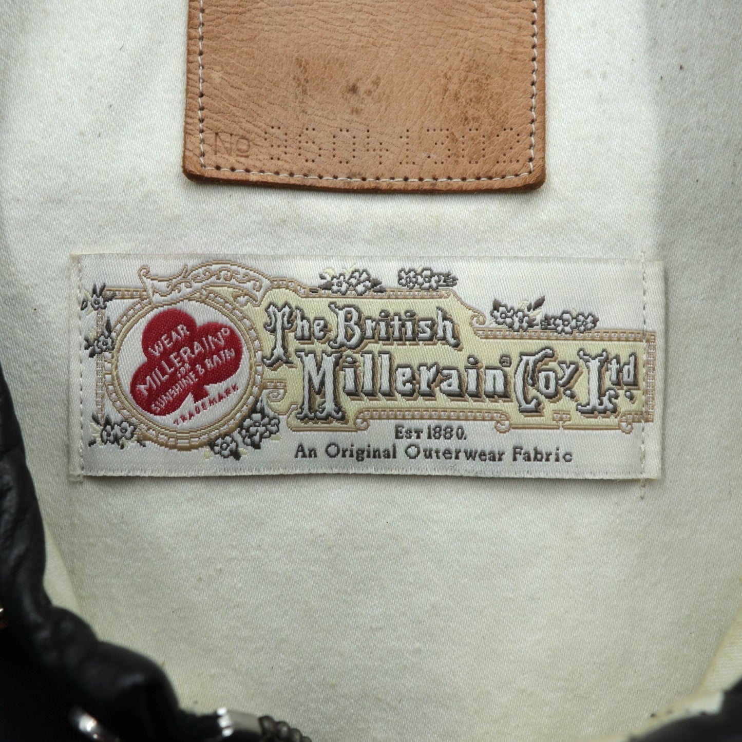 foot the coacher × The British Millerain Co. オイルド ハンティングジャケット ノーカラー ブルゾン L ブラック ダブルジップ 防水 RESISTANT SINGLE JACKET 日本製