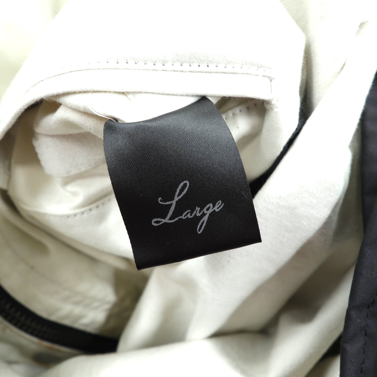 foot the coacher × The British Millerain Co. オイルド ハンティングジャケット ノーカラー ブルゾン L ブラック ダブルジップ 防水 RESISTANT SINGLE JACKET 日本製