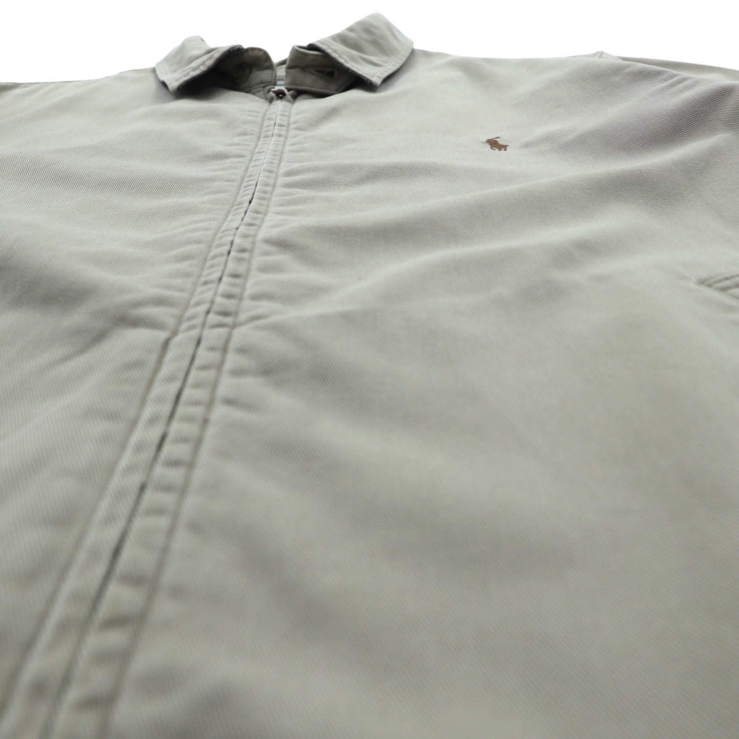 Polo Ralph Lauren 90年代 スウィングトップ ハリントンジャケット XL ベージュ スモールポニー刺繍 チンストラップ