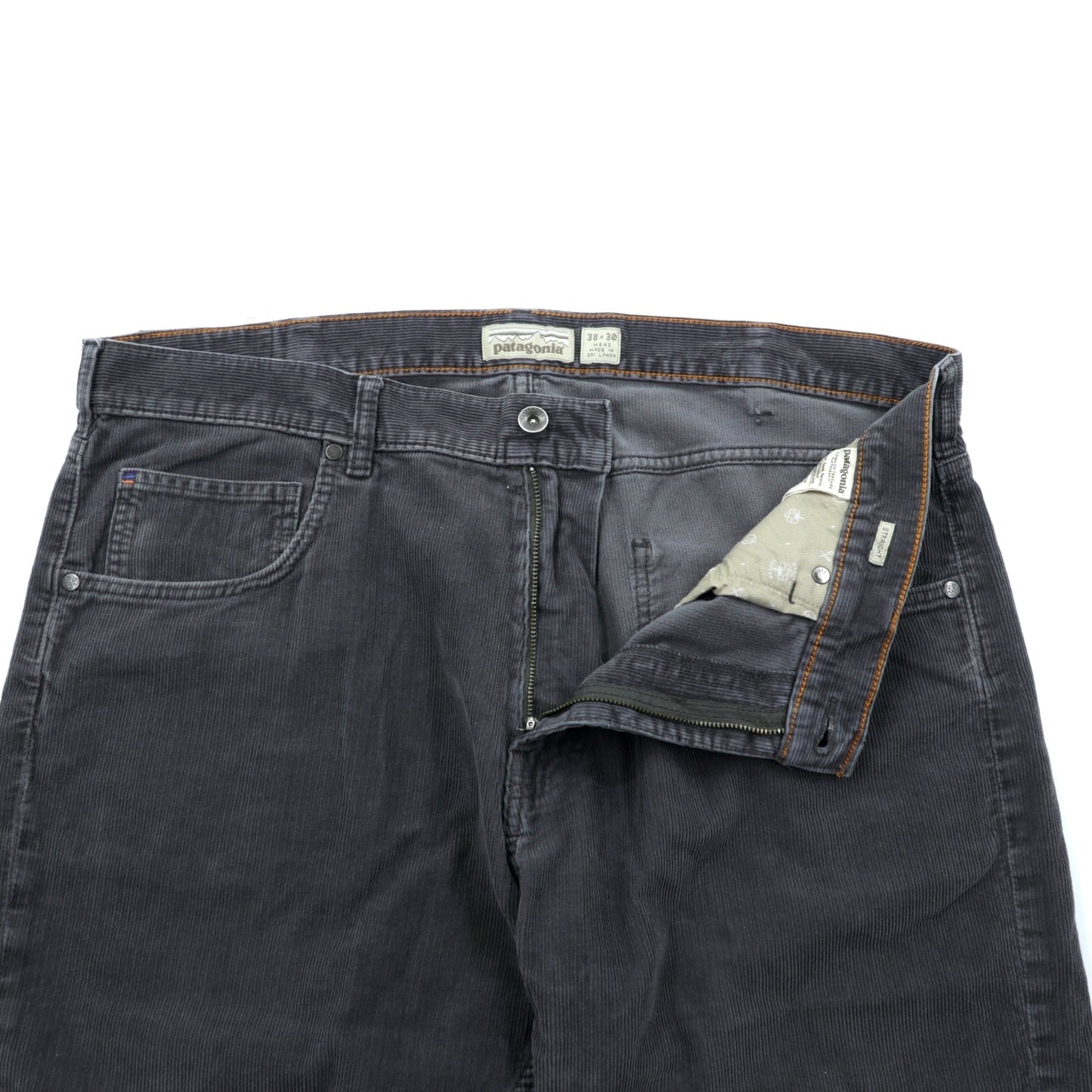 Patagonia コーデュロイ チノパンツ ワークパンツ XL グレー ストレートフィット ORGANIC COTTON 55920
