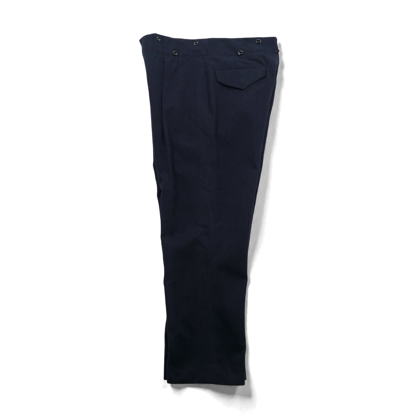 Vintage 60s Trousers Clayman & Sons Ltd スラックス パンツ M ネイビー ウール 8405-21-800-1044 60年代 カナダ軍