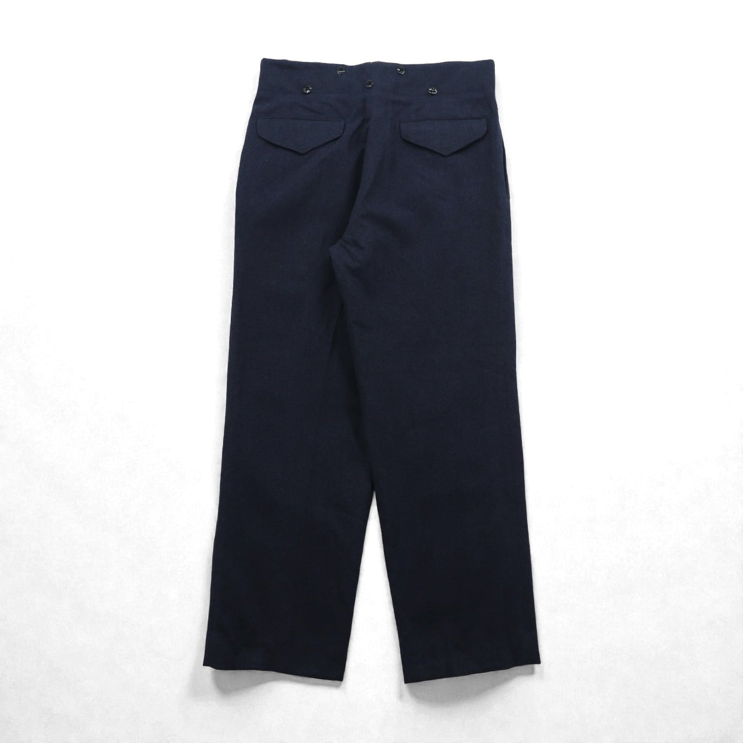 Vintage 60s Trousers Clayman & Sons Ltd スラックス パンツ M ネイビー ウール 8405-21-800-1044 60年代 カナダ軍