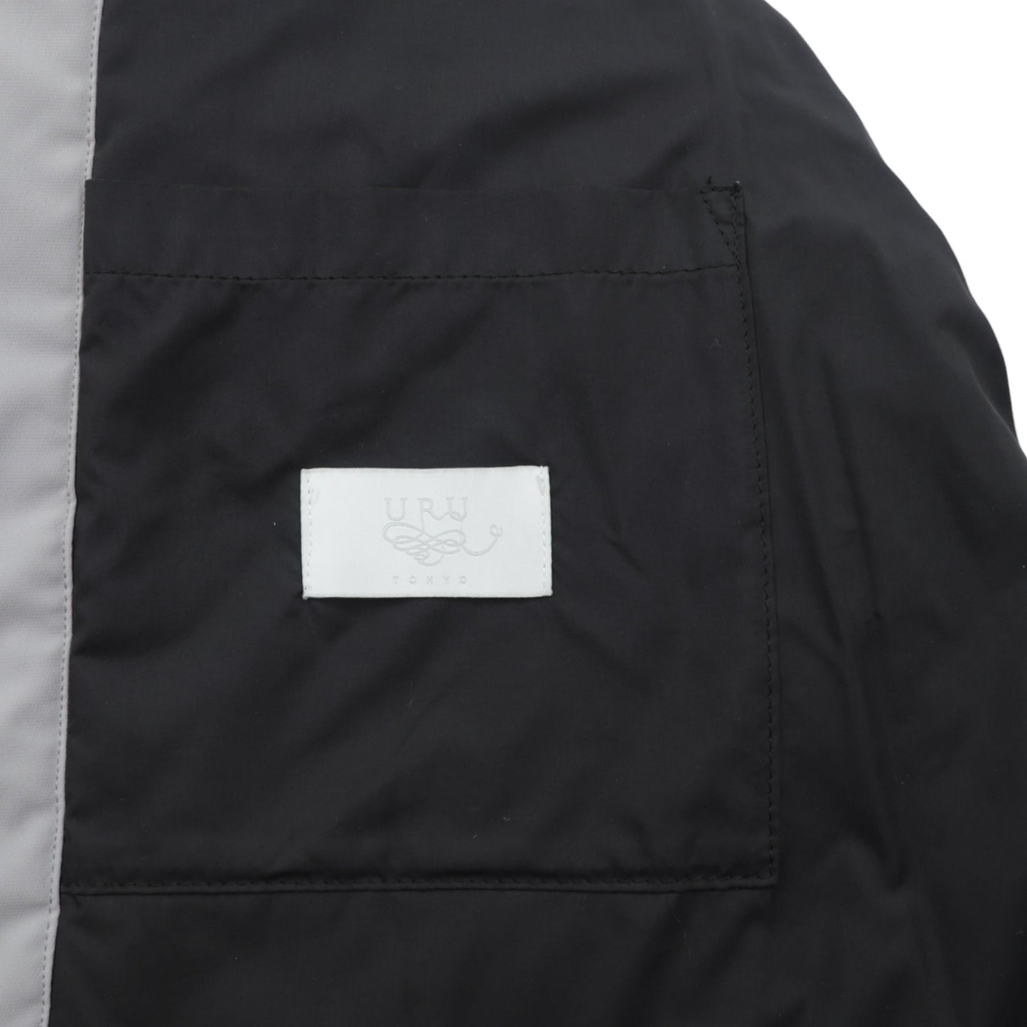URU 中綿 パディングジャケット PADDING JACKET 日本製 L ドローコード リフレクター スタンドカラー 16FUJ05