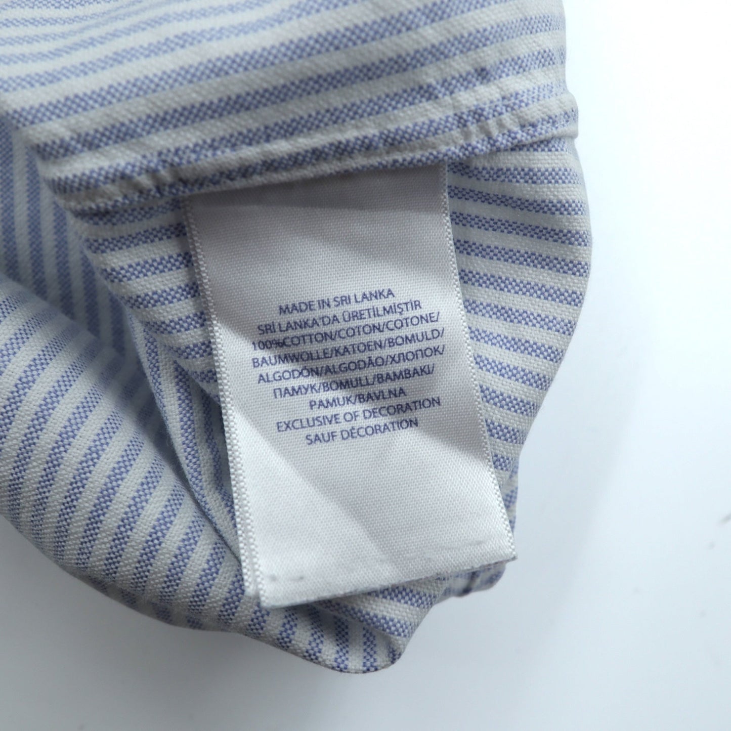 Ralph Lauren オックスフォード ボタンダウン シャツ M ブルー ストライプ スモールポニー刺繍