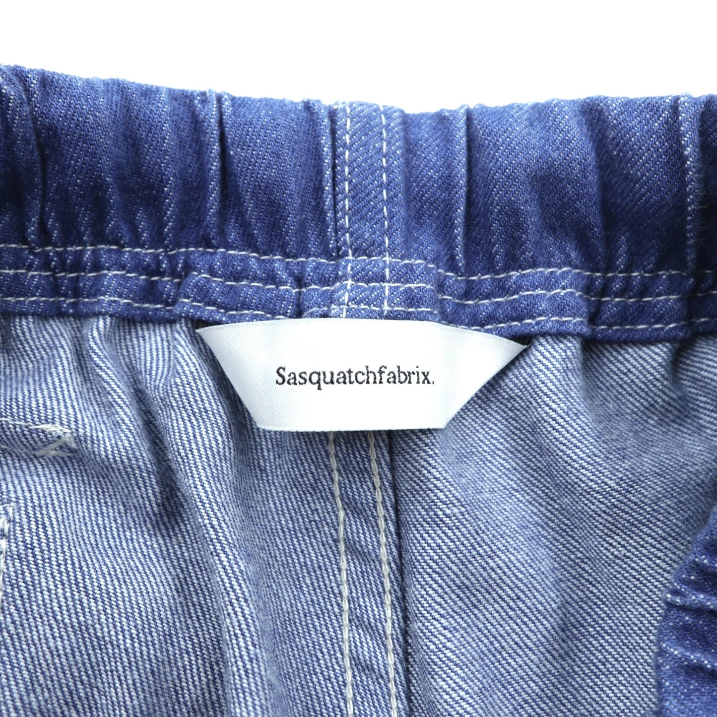 Sasquatchfabrix. 日本製 UTILITY FULL FLAP DENIM PANTS ワイド デニム カーゴパンツ M インディゴ 24SS-PA9-003