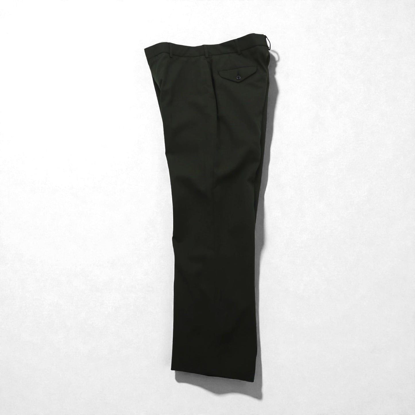 USMCワンピースTrousers スラックス パンツ L カーキ ウール ギャバジン DEFENSE LOSISTICS AGENCY 8405-01-279-7702