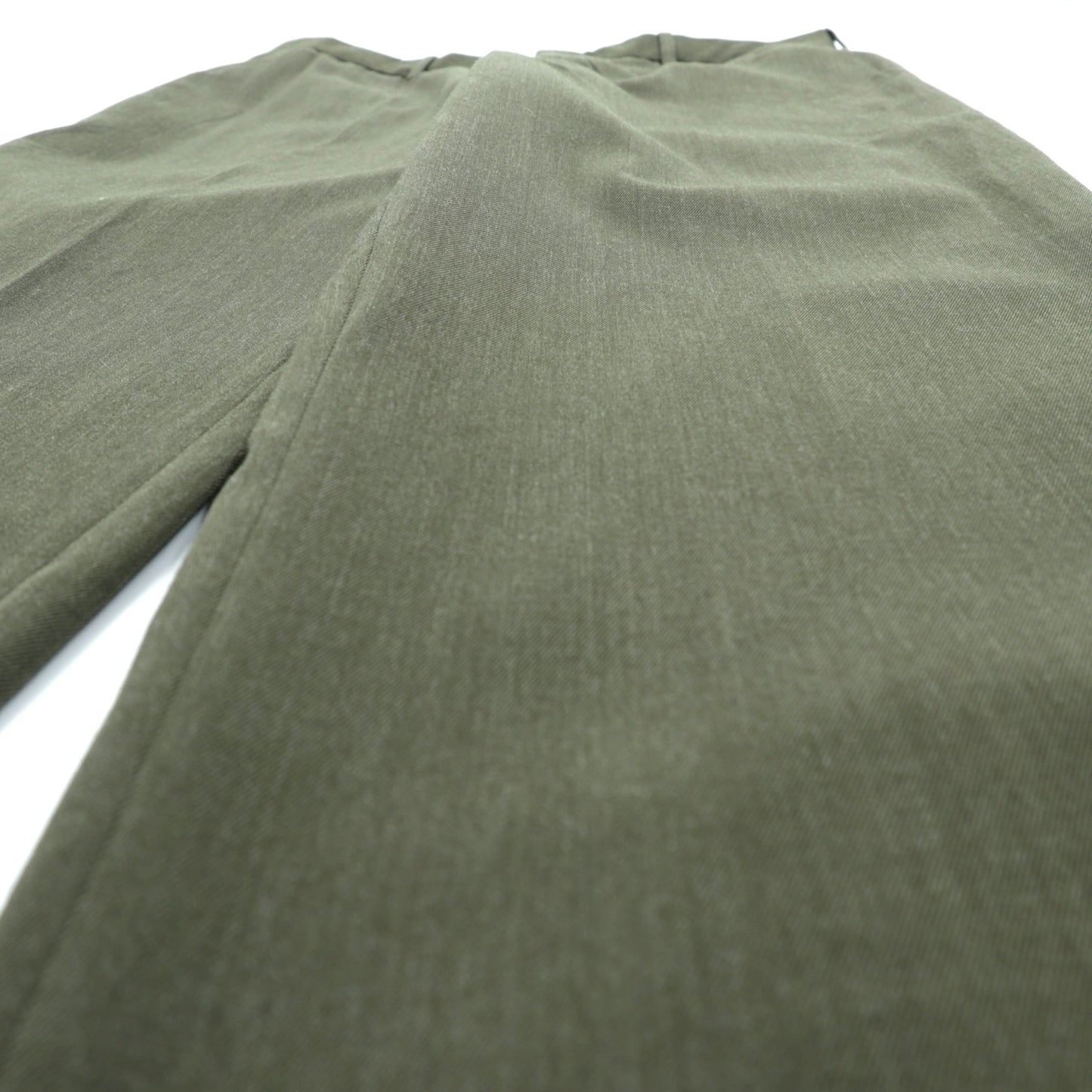 USMCワンピースTrousers スラックス パンツ L カーキ ウール ギャバジン DEFENSE LOSISTICS AGENCY 8405-01-279-7702