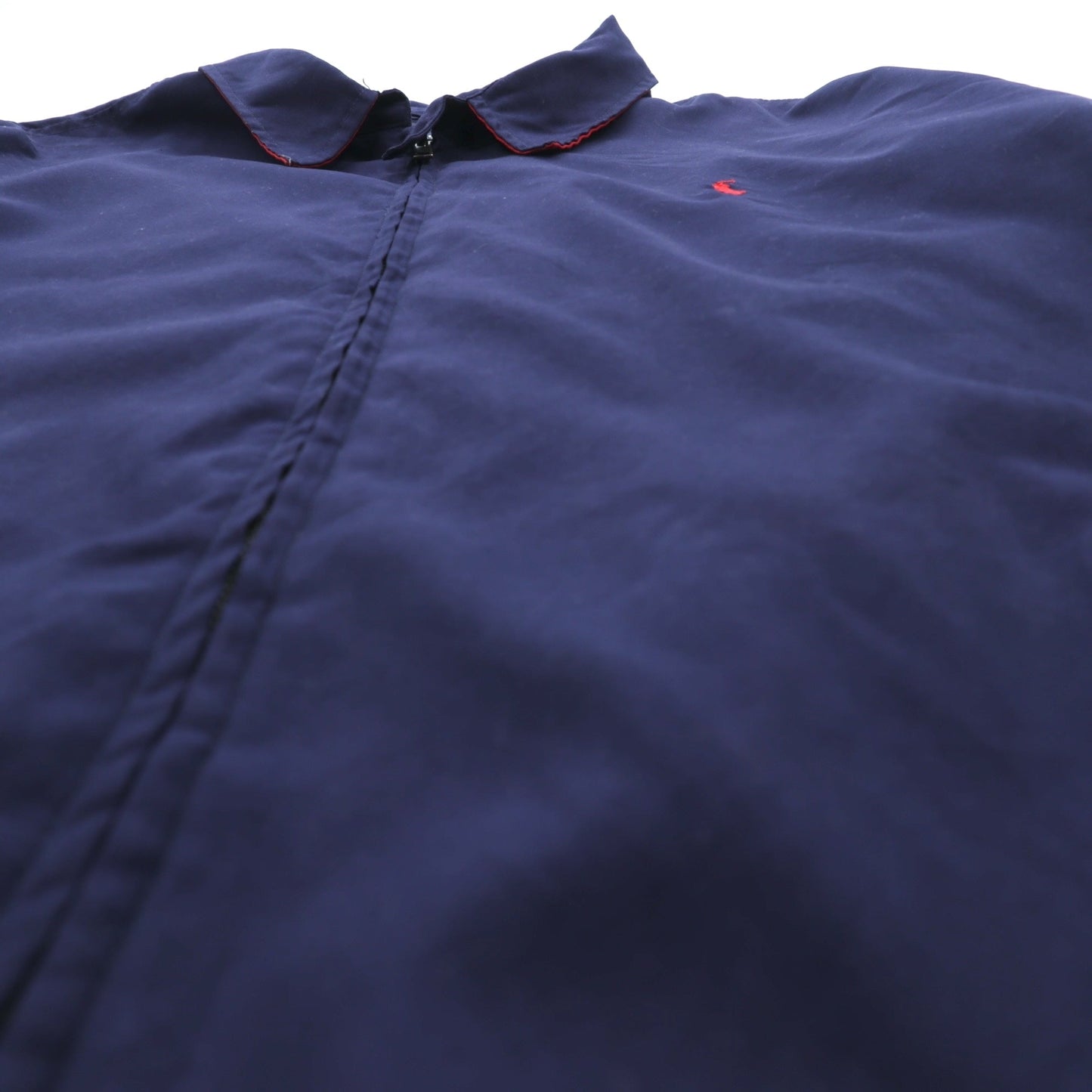 POLO GOLF RALPH LAUREN 90年代 ピーチスキン スウィングトップ ハリントンジャケット XL ネイビー 裏地チェック スモールポニー刺繍 チンストラップ