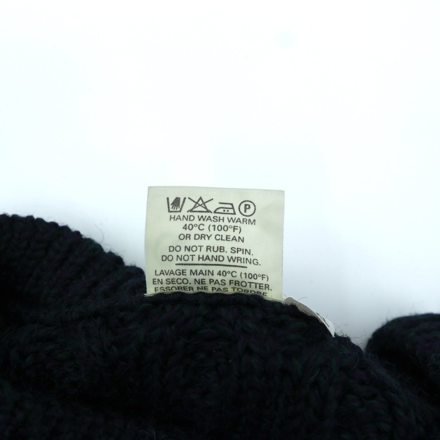 90s Ireland Vintage Cable Knit ARAN COUNTRY フィッシャーマン アラン ニット セーター 2XL ネイビー ウール 90年代 アイルランド製