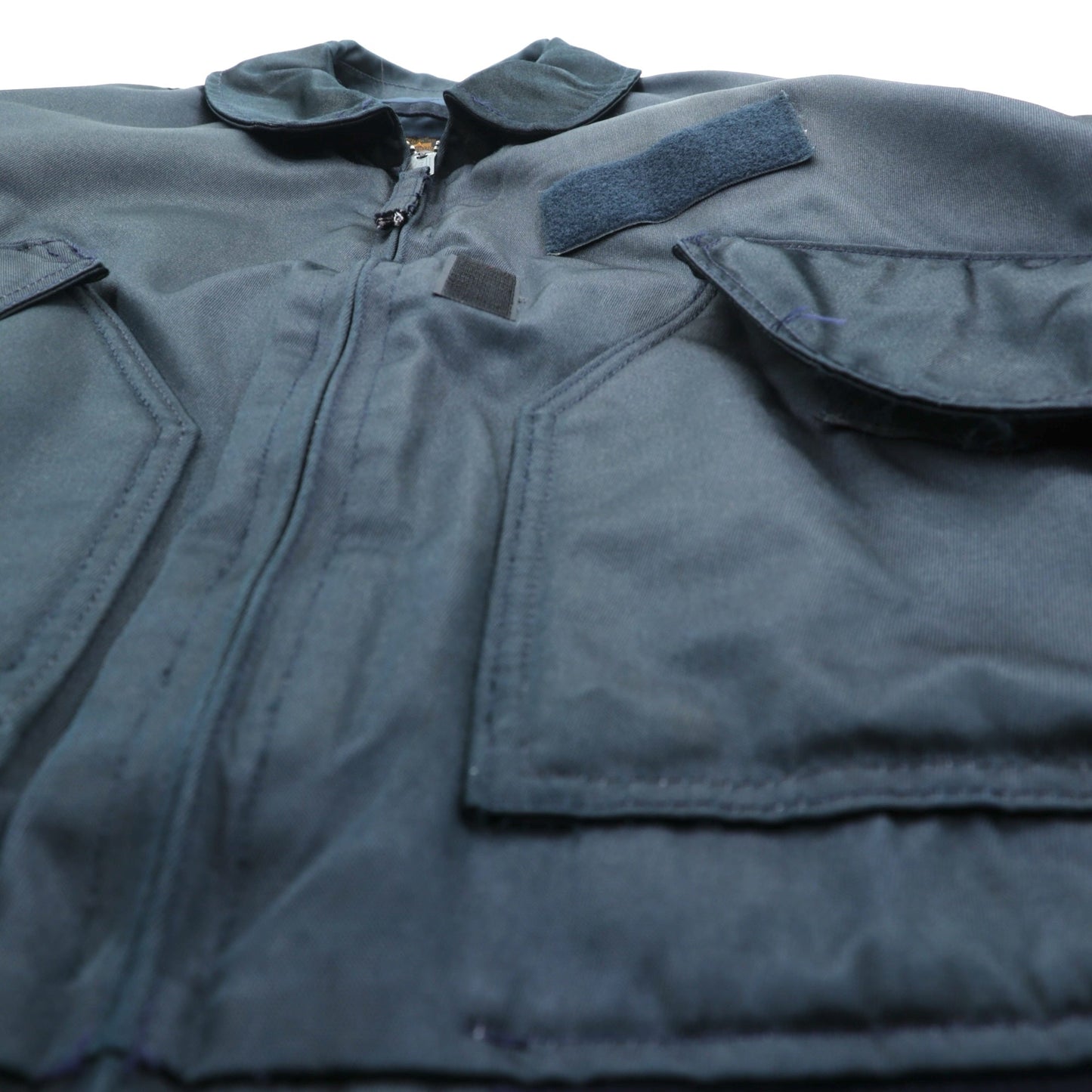 ALPHA INDUSTRIES 90年代 USA製 CWU 45P フライトジャケット L ネイビー 難燃性 短丈 ボロ