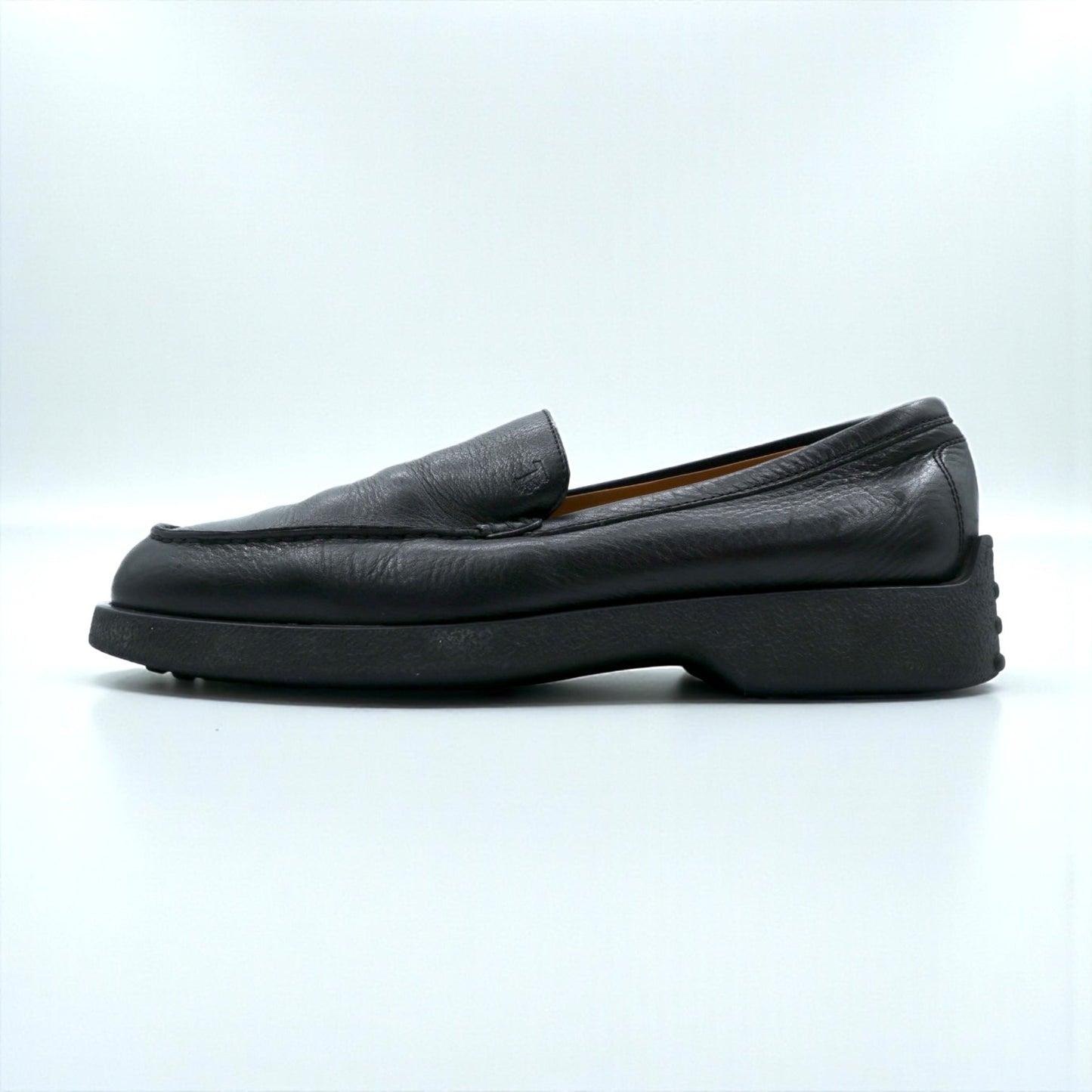 TOD'S ヴァンプ ドライビングシューズ スリッポン ローファー 28cm ブラック レザー イタリア製