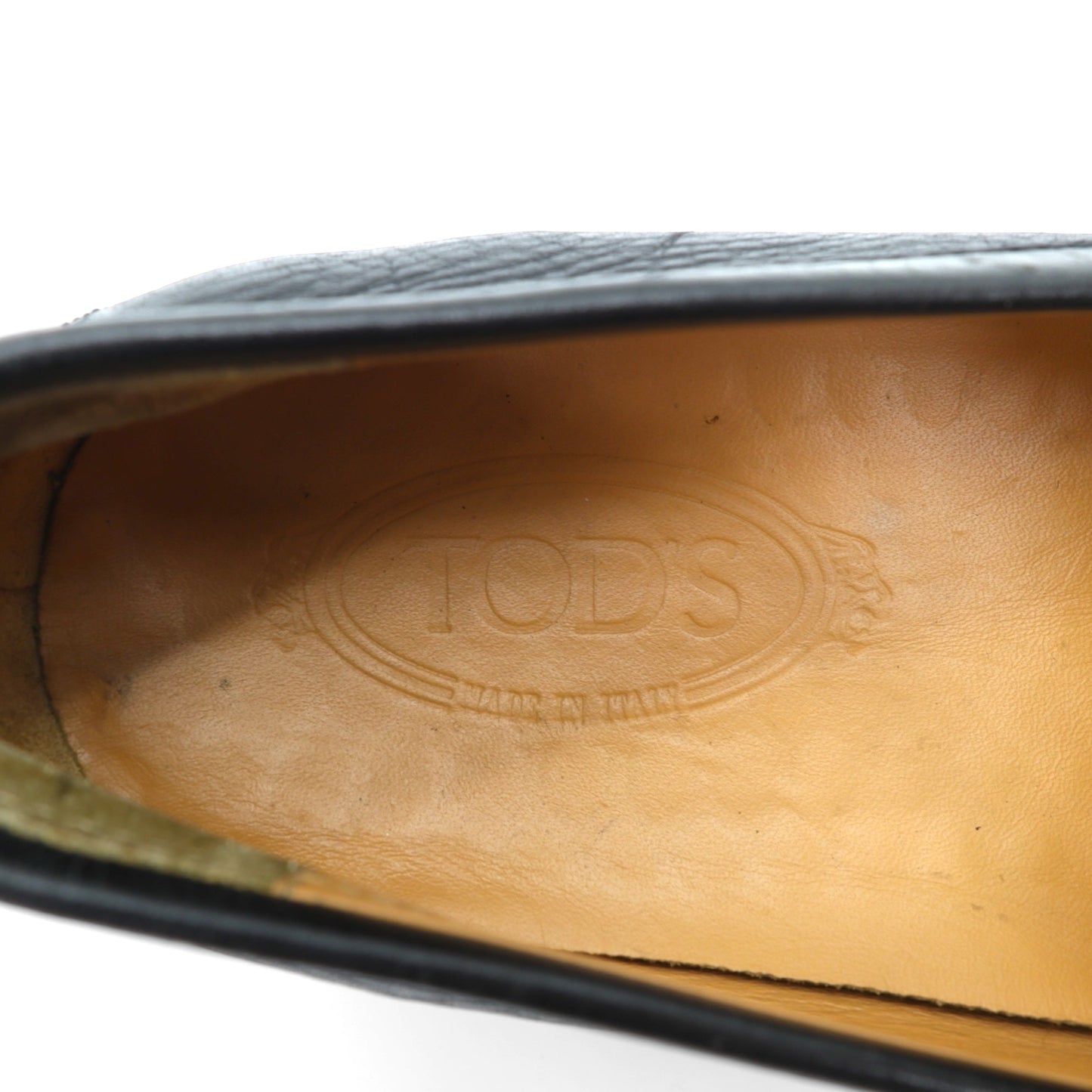 TOD'S ヴァンプ ドライビングシューズ スリッポン ローファー 28cm ブラック レザー イタリア製