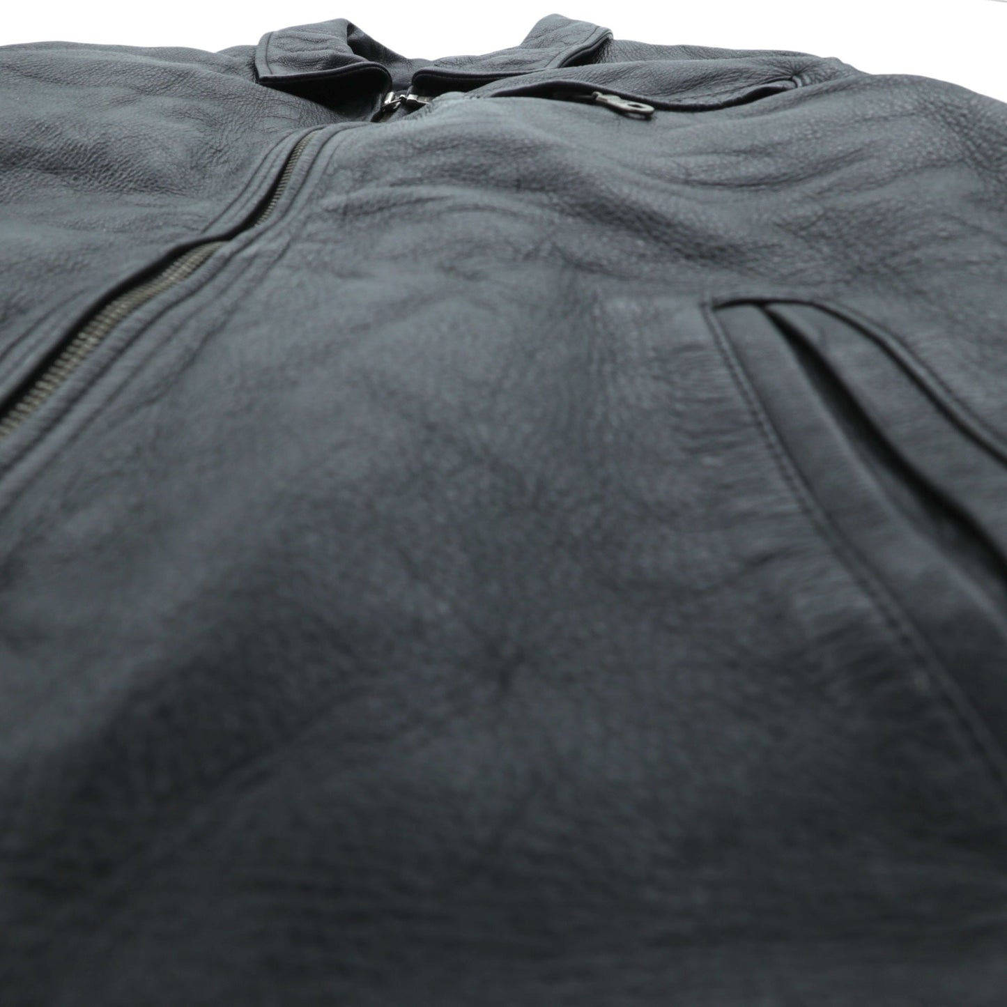 WILSONS 90年代 レザージャケット 中綿 Thinsulate Ultra ライダース XL ブラック 襟付き キルティングライナー 着脱式 ジップアップ