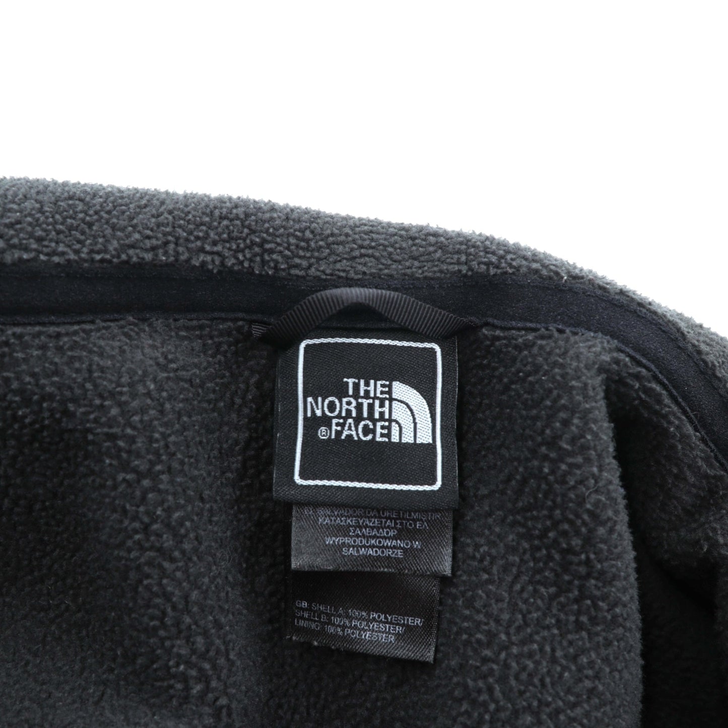 THE NORTH FACE フリースジャケット M ブラック ドローコード FLASHDRY 吸汗速乾 スタンドカラー A0FC US規格