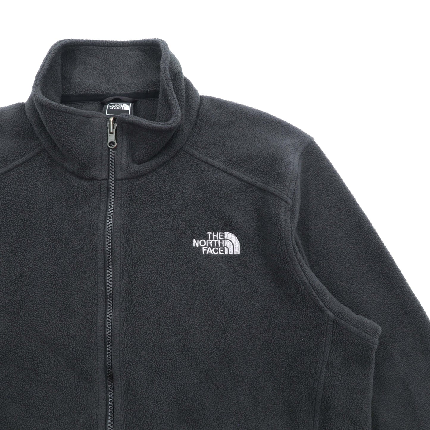 THE NORTH FACE フリースジャケット M ブラック ドローコード FLASHDRY 吸汗速乾 スタンドカラー A0FC US規格