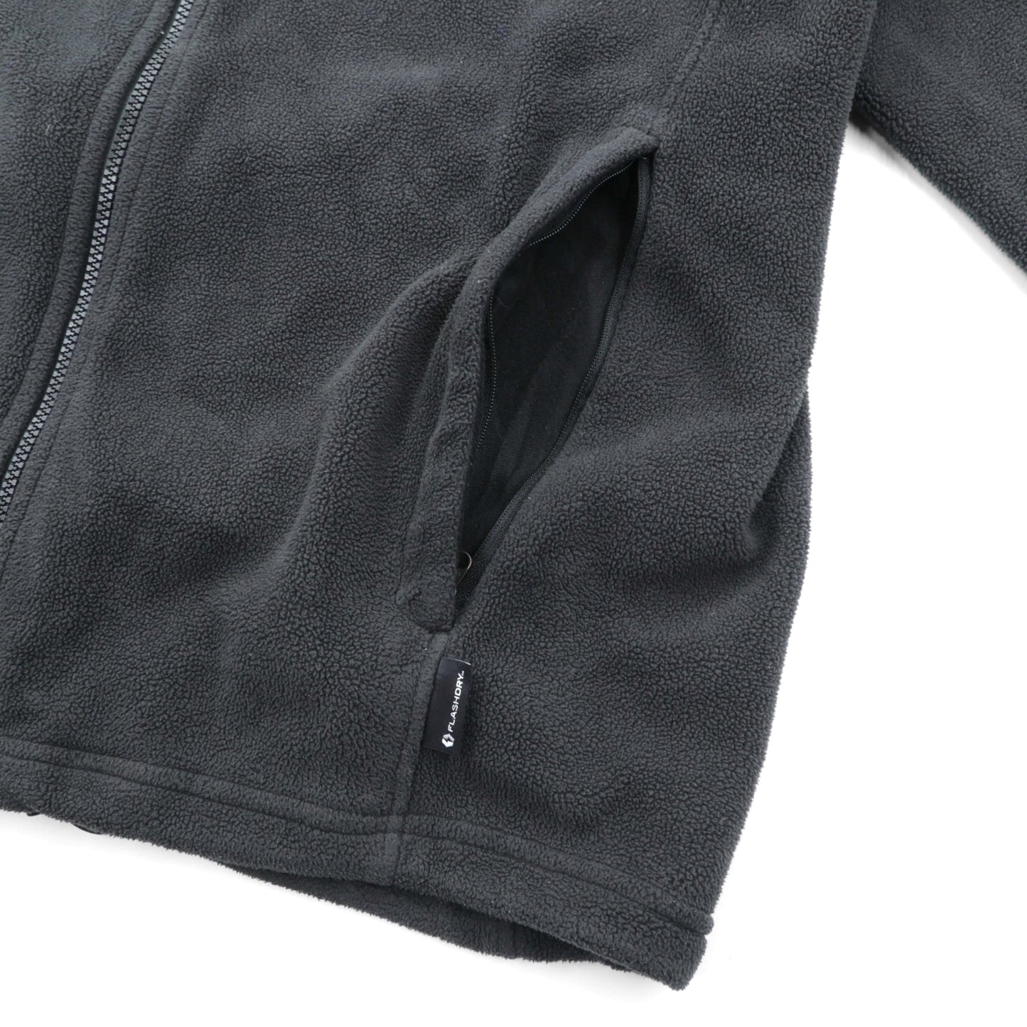 THE NORTH FACE フリースジャケット M ブラック ドローコード FLASHDRY 吸汗速乾 スタンドカラー A0FC US規格