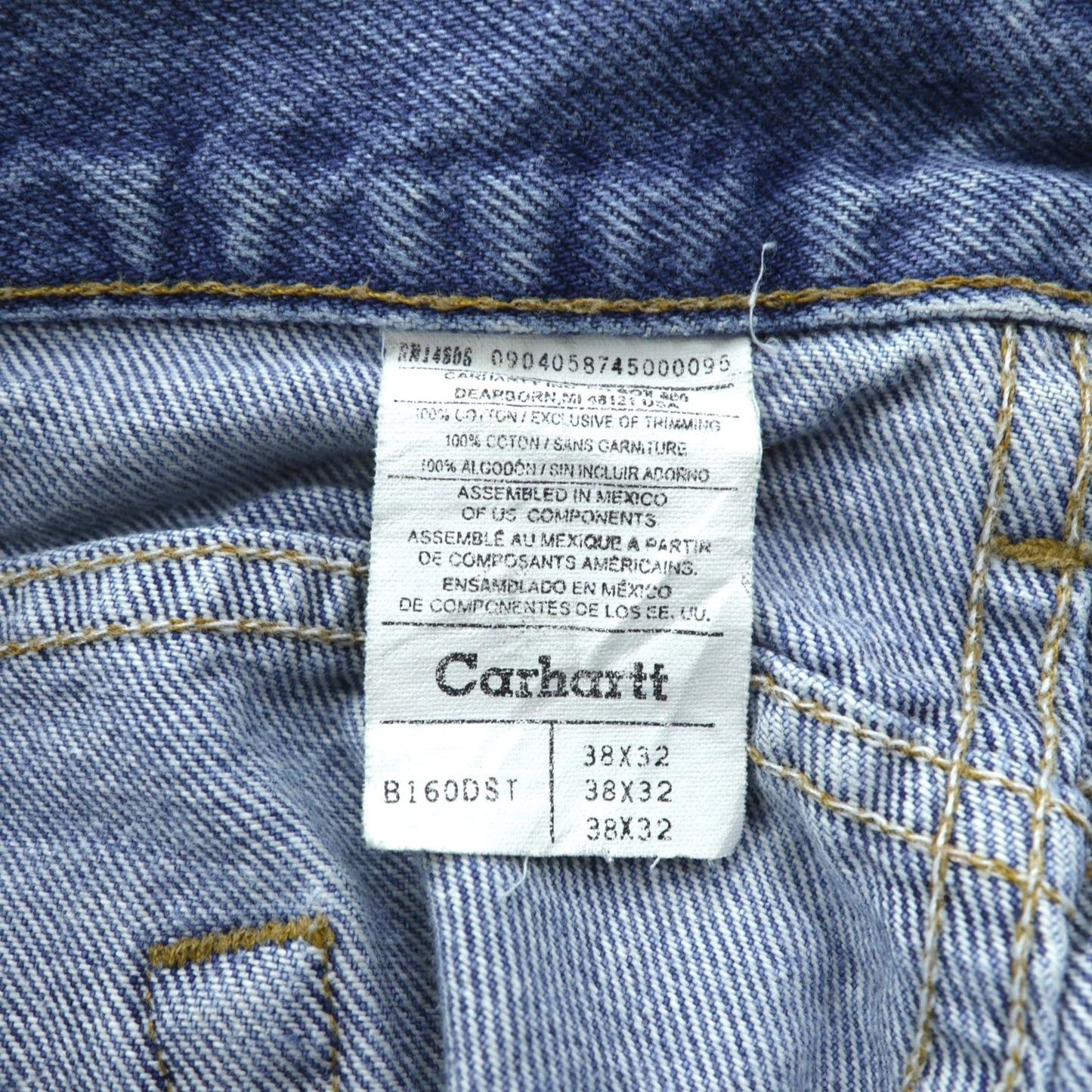 carhartt 5ポケット デニムパンツ ジーンズ XL インディゴ B160 DST