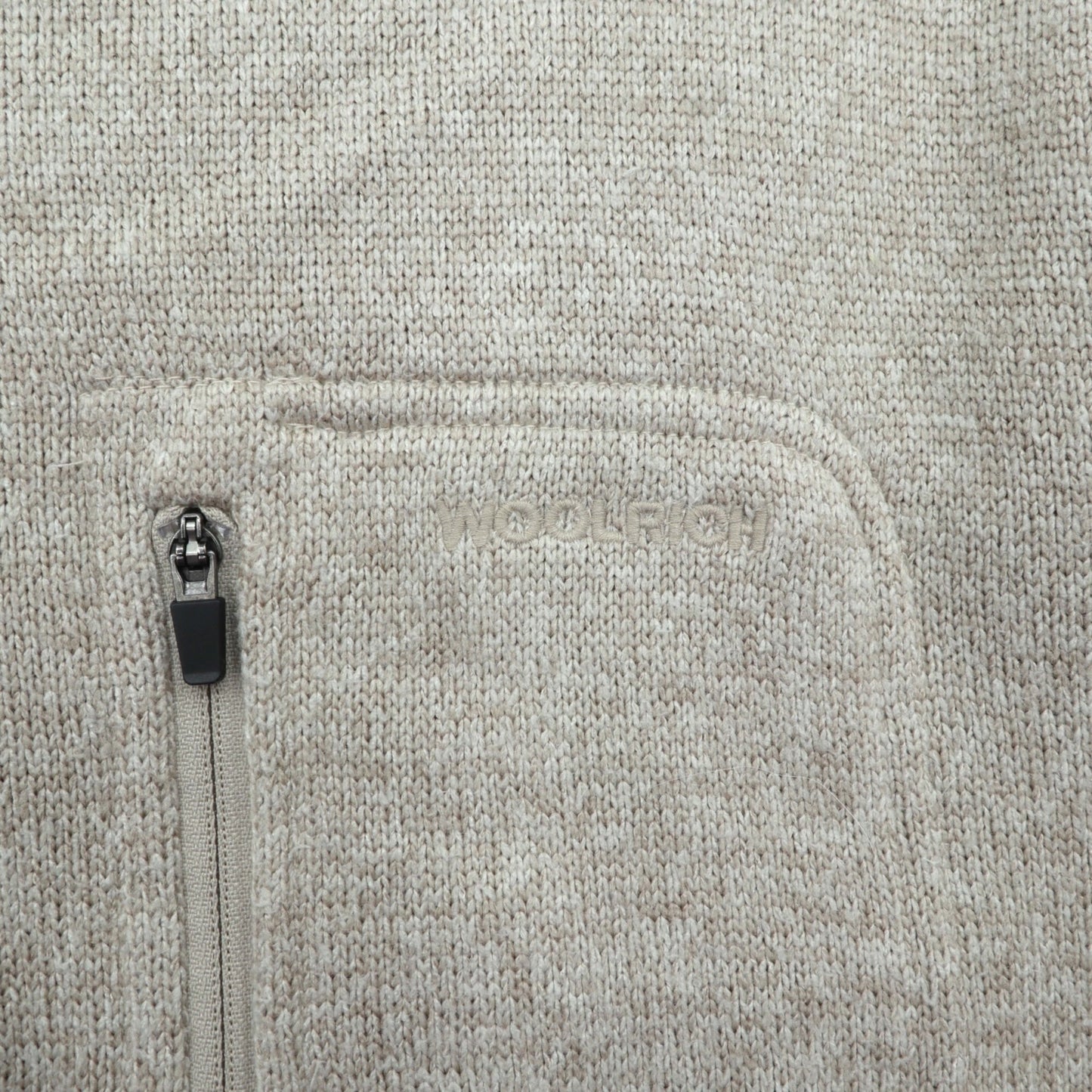 Woolrich ハーフジップ フリース プルオーバー セーター フリースジャケット XL ベージュ HMQ00235
