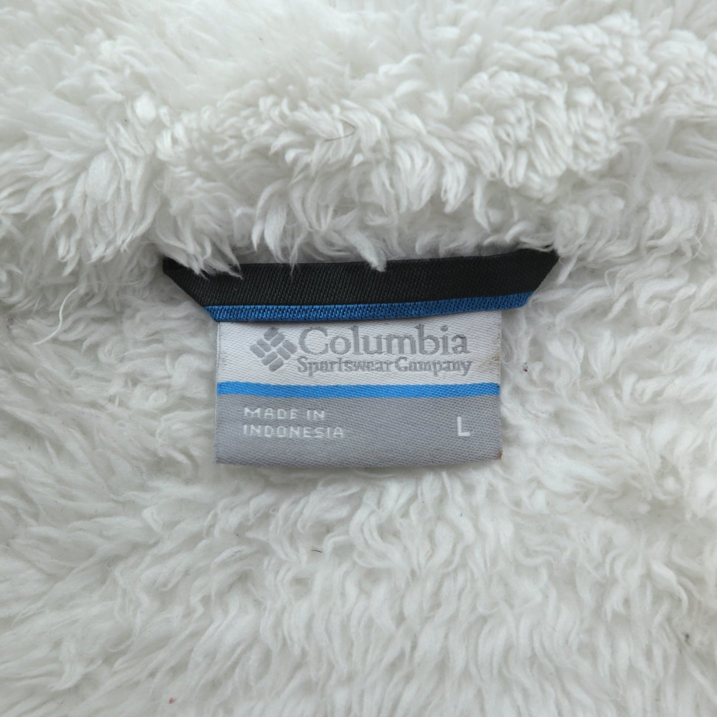 Columbia パイル フリースジャケット L ホワイト スタンドカラー FAST BEAUTY PLUSH XL6620