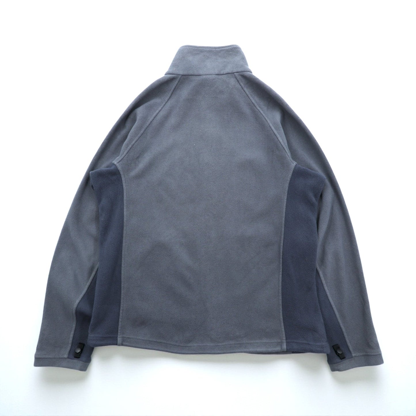 THE NORTH FACE スタンドカラー フルジップ フリースジャケット M ドローコード グレー