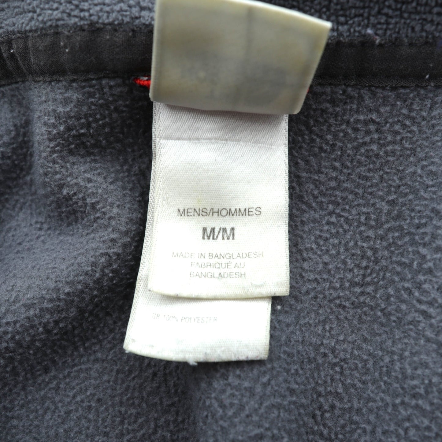 THE NORTH FACE スタンドカラー フルジップ フリースジャケット M ドローコード グレー