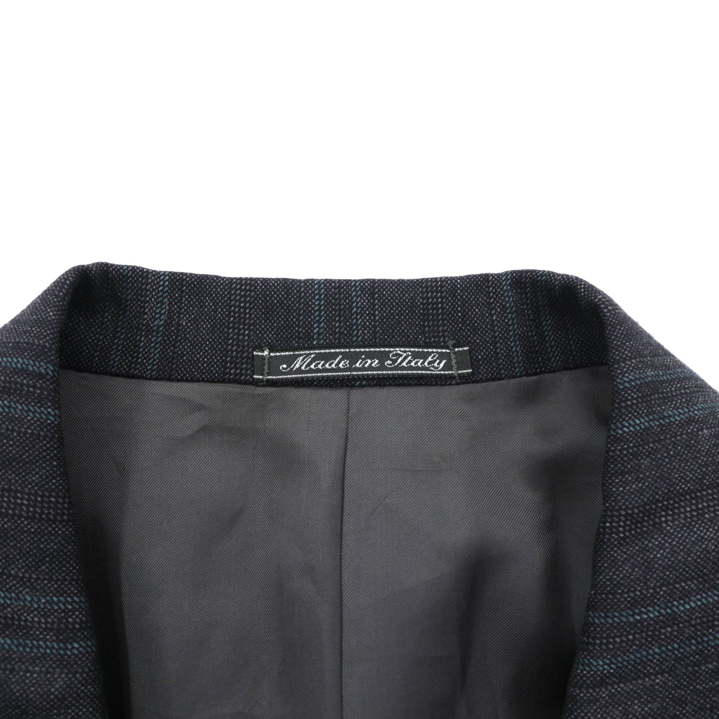 Ermenegildo Zegna イタリア製 ピークドラペル ダブルブレスト テーラードジャケット ブレザー L グレー ウール ストライプ