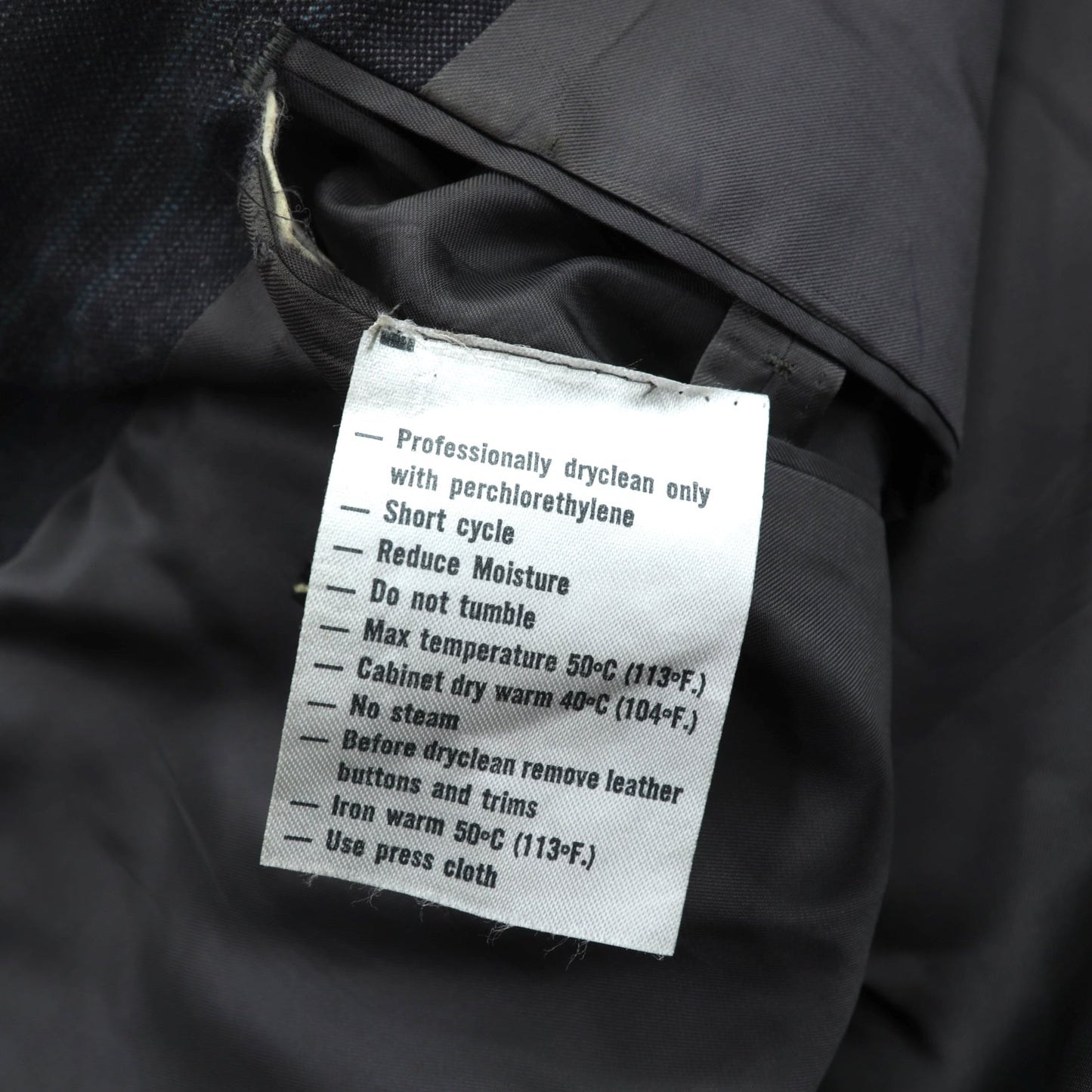 Ermenegildo Zegna イタリア製 ピークドラペル ダブルブレスト テーラードジャケット ブレザー L グレー ウール ストライプ