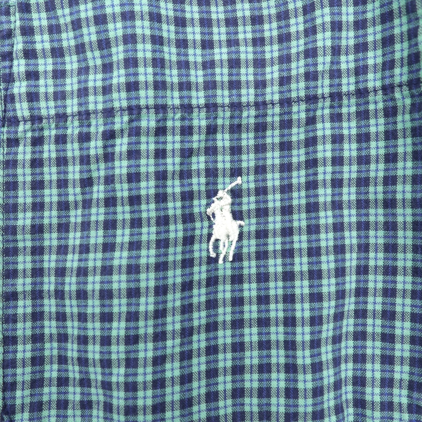 Polo Ralph Lauren 90年代 ガウン ローブ XL グリーン チェック スモールポニー刺繍 パジャマ ロングシャツジャケット